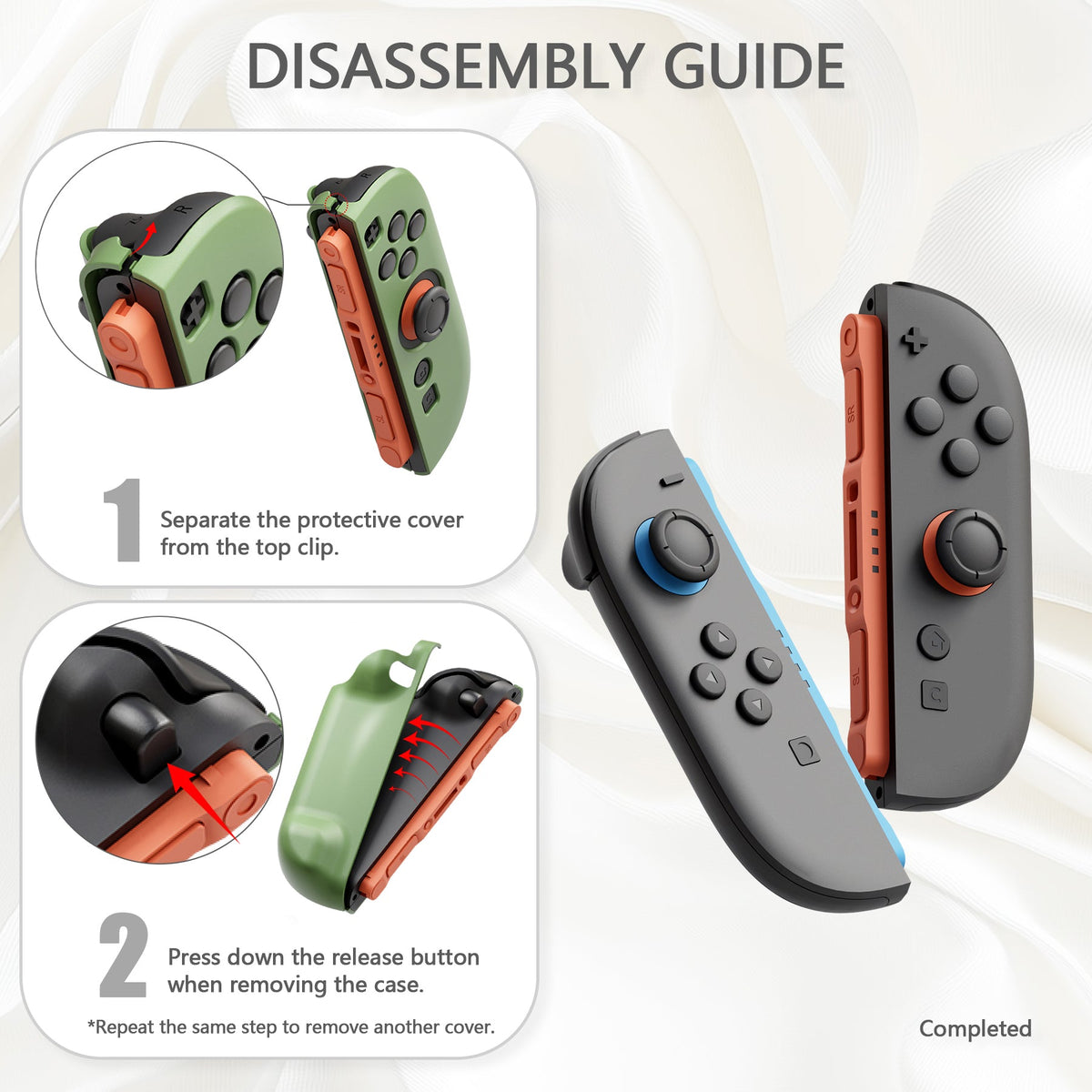 PlayVital Solid Color Series Hard Shell Protective Case with Foldable Stand & Thumb Grips for Nintendo Switch 2 - SFC SNES Classic EU Style PlayVital
