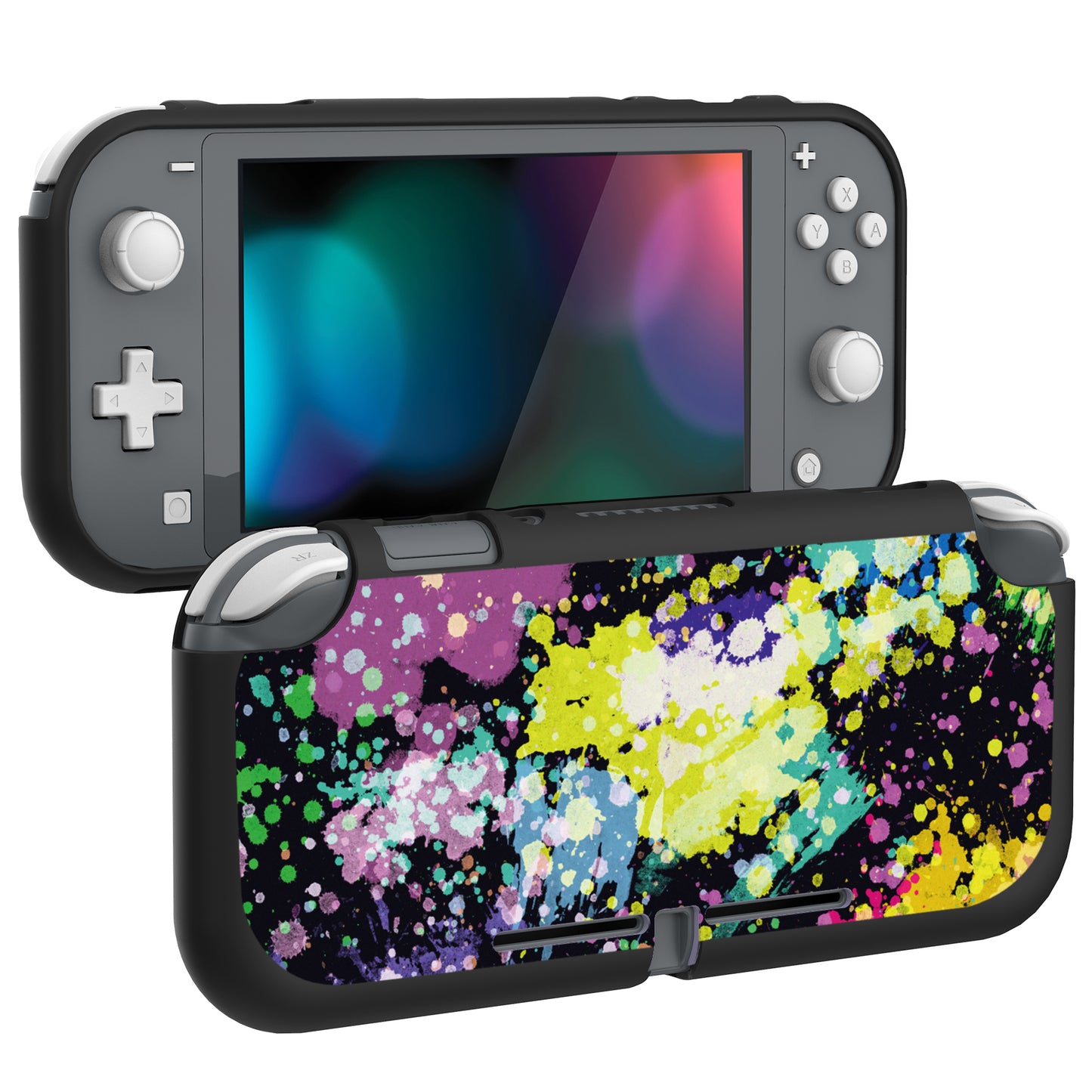 PlayVital Watercolour Splash Custom Protective Case for NS Switch Lite, Soft TPU Slim Case Cover for NS Switch Lite - LTU6015 PlayVital