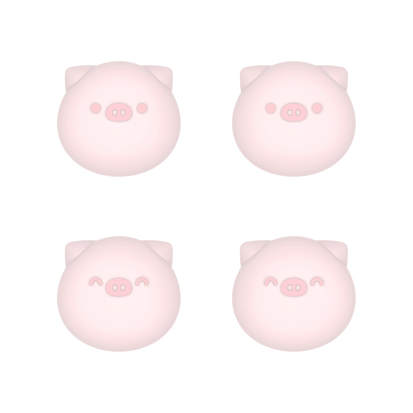 PlayVital Cute Thumb Grip Caps for ps5/4 Controller, Silicone Analog Stick Caps Cover for Xbox Series X/S, Thumbstick Caps for Switch Pro Controller - Chubby Piggy - PJM3011 PlayVital