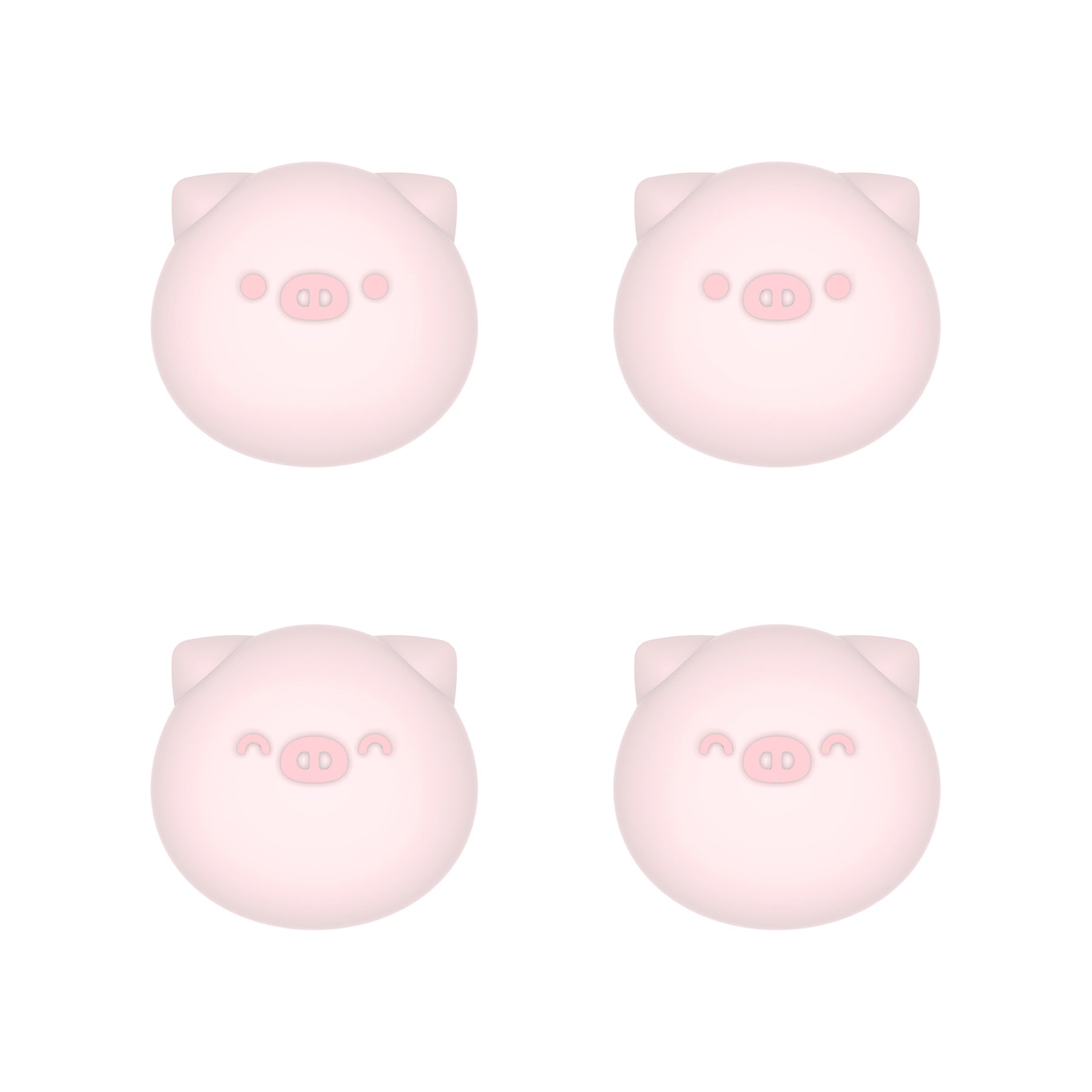 PlayVital Cute Thumb Grip Caps for ps5/4 Controller, Silicone Analog Stick Caps Cover for Xbox Series X/S, Thumbstick Caps for Switch Pro Controller - Chubby Piggy - PJM3011 PlayVital