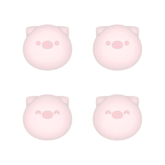 PlayVital Cute Thumb Grip Caps for ps5/4 Controller, Silicone Analog Stick Caps Cover for Xbox Series X/S, Thumbstick Caps for Switch Pro Controller - Chubby Piggy - PJM3011 PlayVital