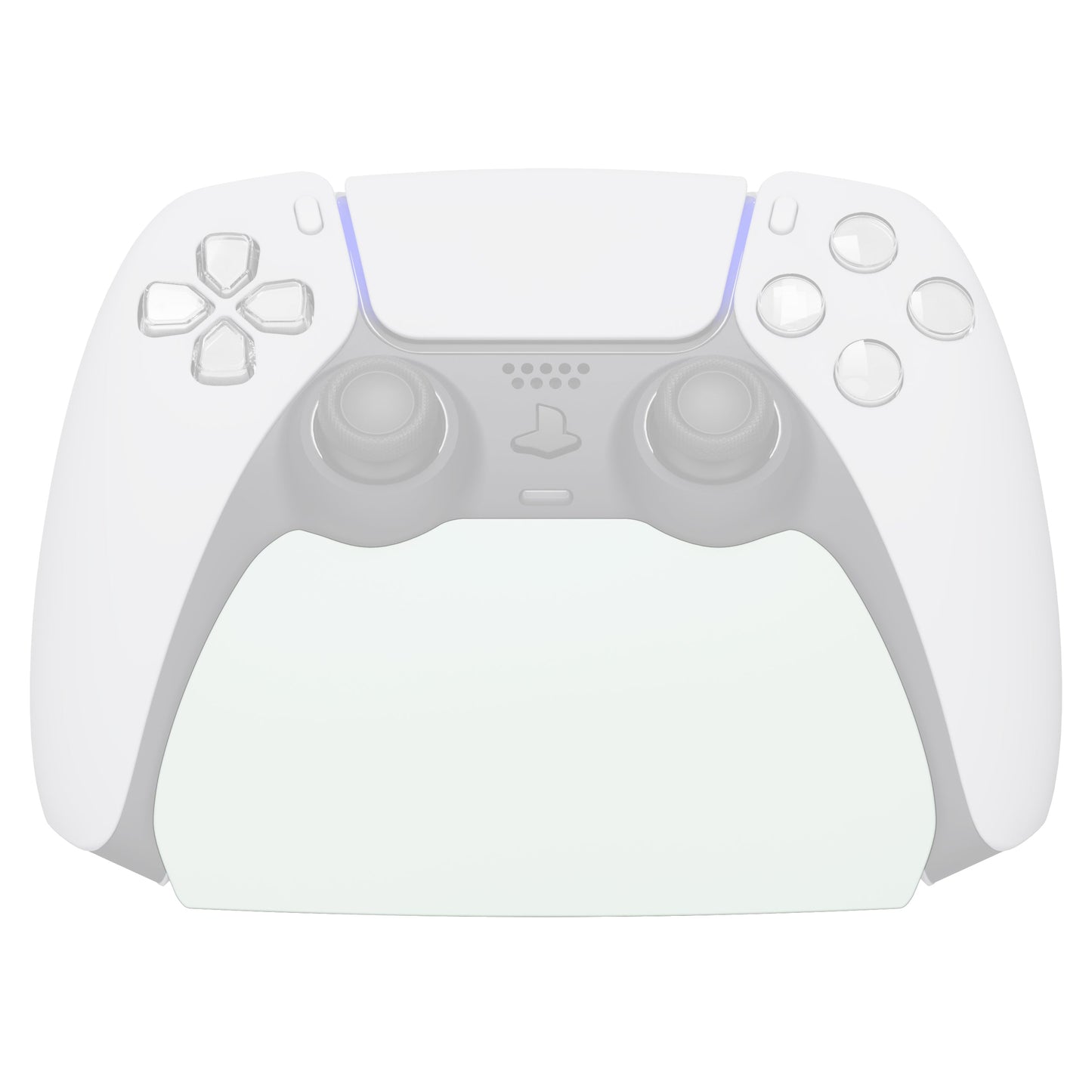 PlayVital 2 Pack Controller Display Stand for PS5 Controller Gamepad Stand Desk Holder with Rubber Pads - White PlayVital