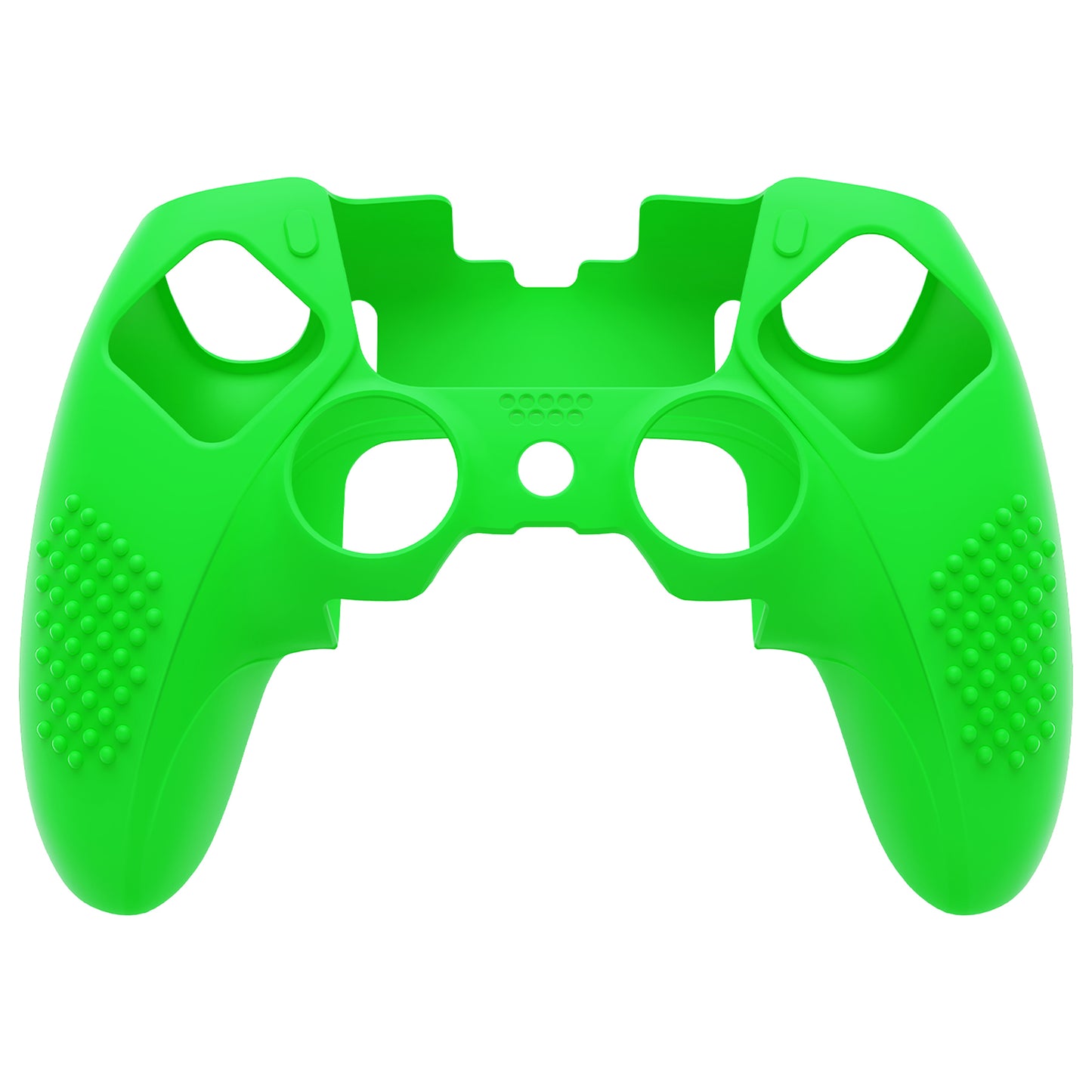 PlayVital 3D Studded Edition Anti-Slip Silicone Cover Case with Thumb Grip Caps for PS5 Edge Controller - Green - ETPFP012 PlayVital
