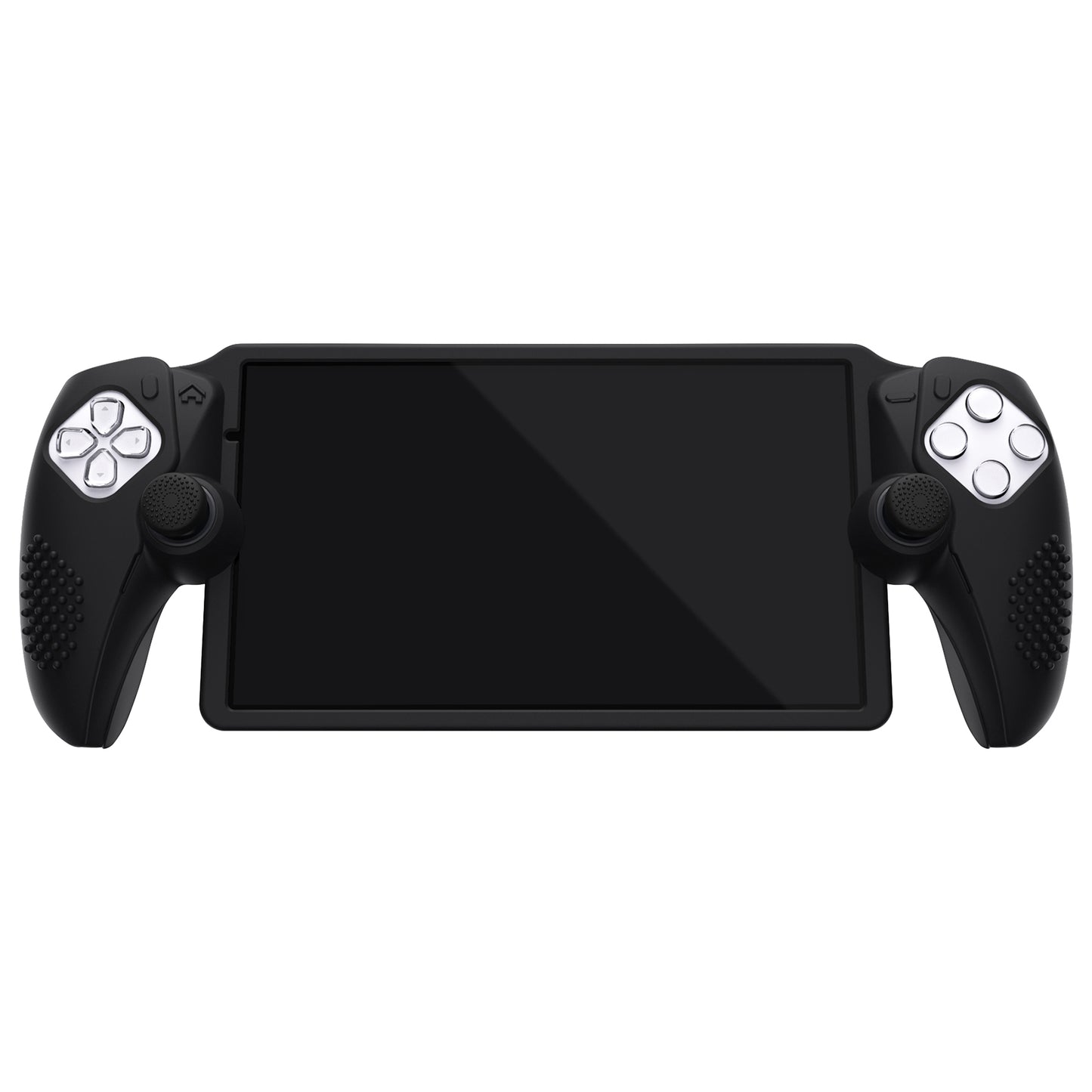 PlayVital 3D Studded Edition Anti-Slip Silicone Protective Case with Thumb Grips for PS Portal Remote Player - Black - CYRPFP001 PlayVital