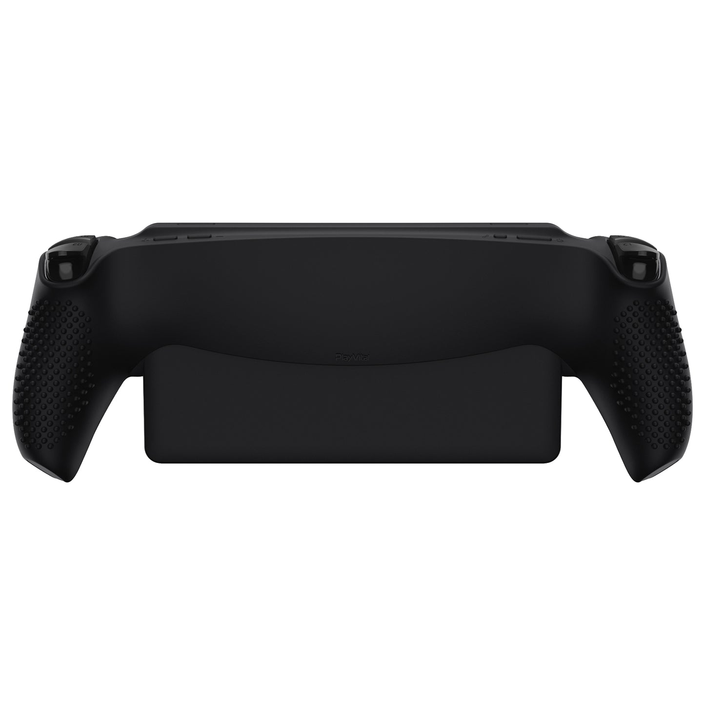 PlayVital 3D Studded Edition Anti-Slip Silicone Protective Case with Thumb Grips for PS Portal Remote Player - Black - CYRPFP001 PlayVital
