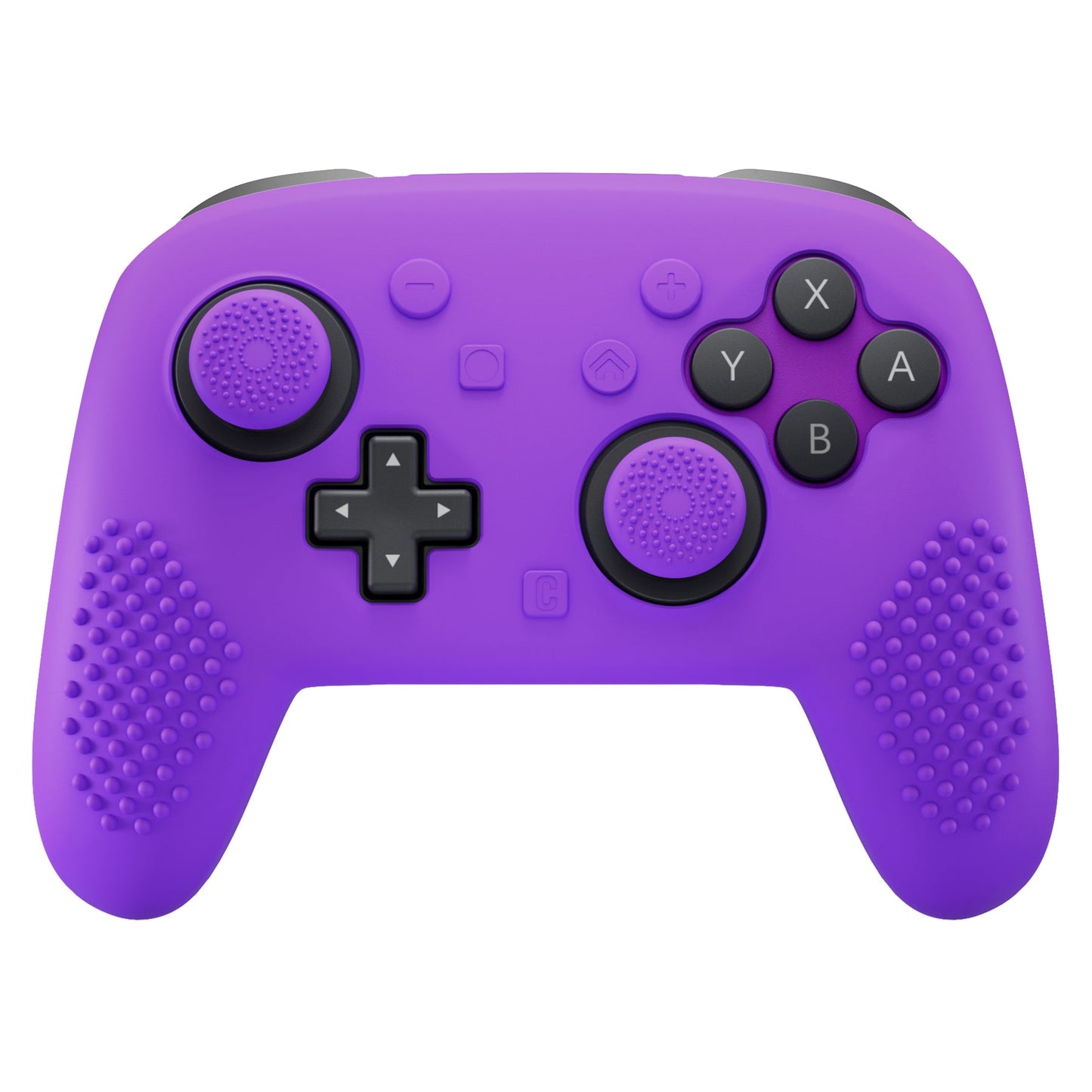 PlayVital 3D Studded Edition Silicone Cover Skin for Nintendo Switch 2 Pro Controller, Anti-Slip Grip Protector Case for Switch 2 Pro with Back Button Cap, Thumb Grips & Sticker - Purple PlayVital