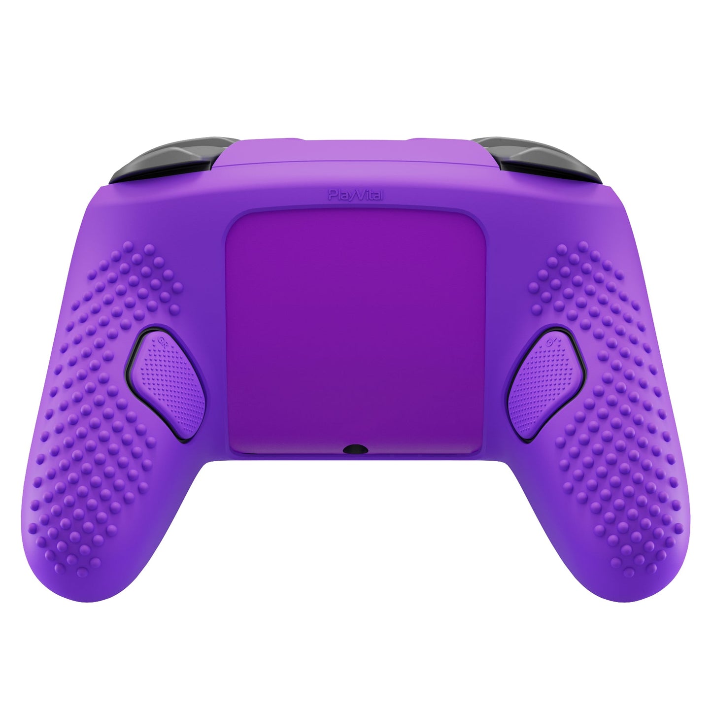 PlayVital 3D Studded Edition Silicone Cover Skin for Nintendo Switch 2 Pro Controller, Anti-Slip Grip Protector Case for Switch 2 Pro with Back Button Cap, Thumb Grips & Sticker - Purple PlayVital