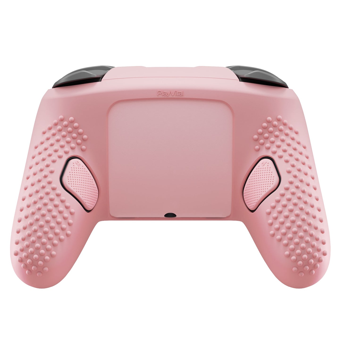 PlayVital 3D Studded Edition Silicone Cover Skin for Nintendo Switch 2 Pro Controller, Anti-Slip Grip Protector Case for Switch 2 Pro with Back Button Cap, Thumb Grips & Sticker - Cherry Blossoms Pink PlayVital