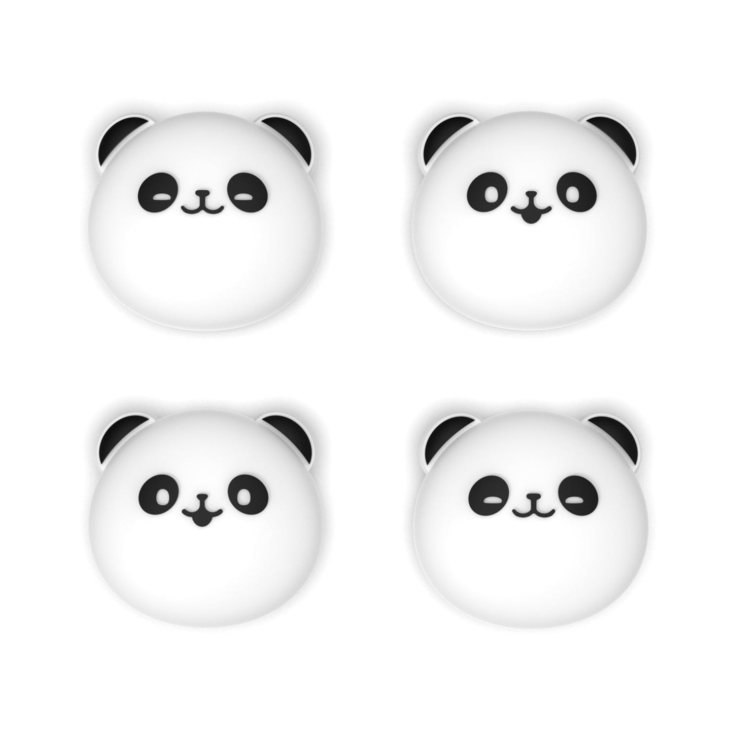 PlayVital 4 Pcs Cute Thumb Grip Caps for Nintendo Switch 2 - Chubby Panda PlayVital