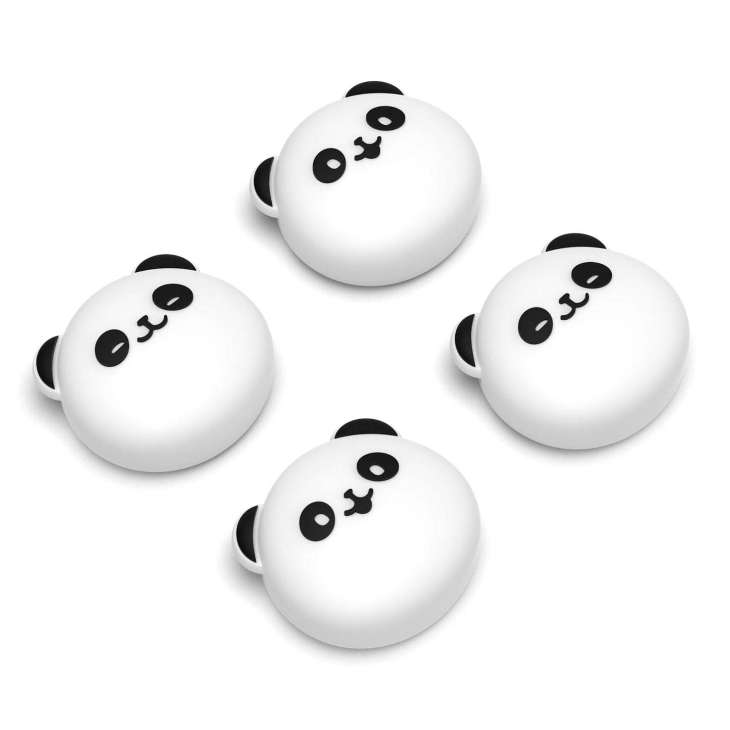 PlayVital 4 Pcs Cute Thumb Grip Caps for Nintendo Switch 2 - Chubby Panda PlayVital