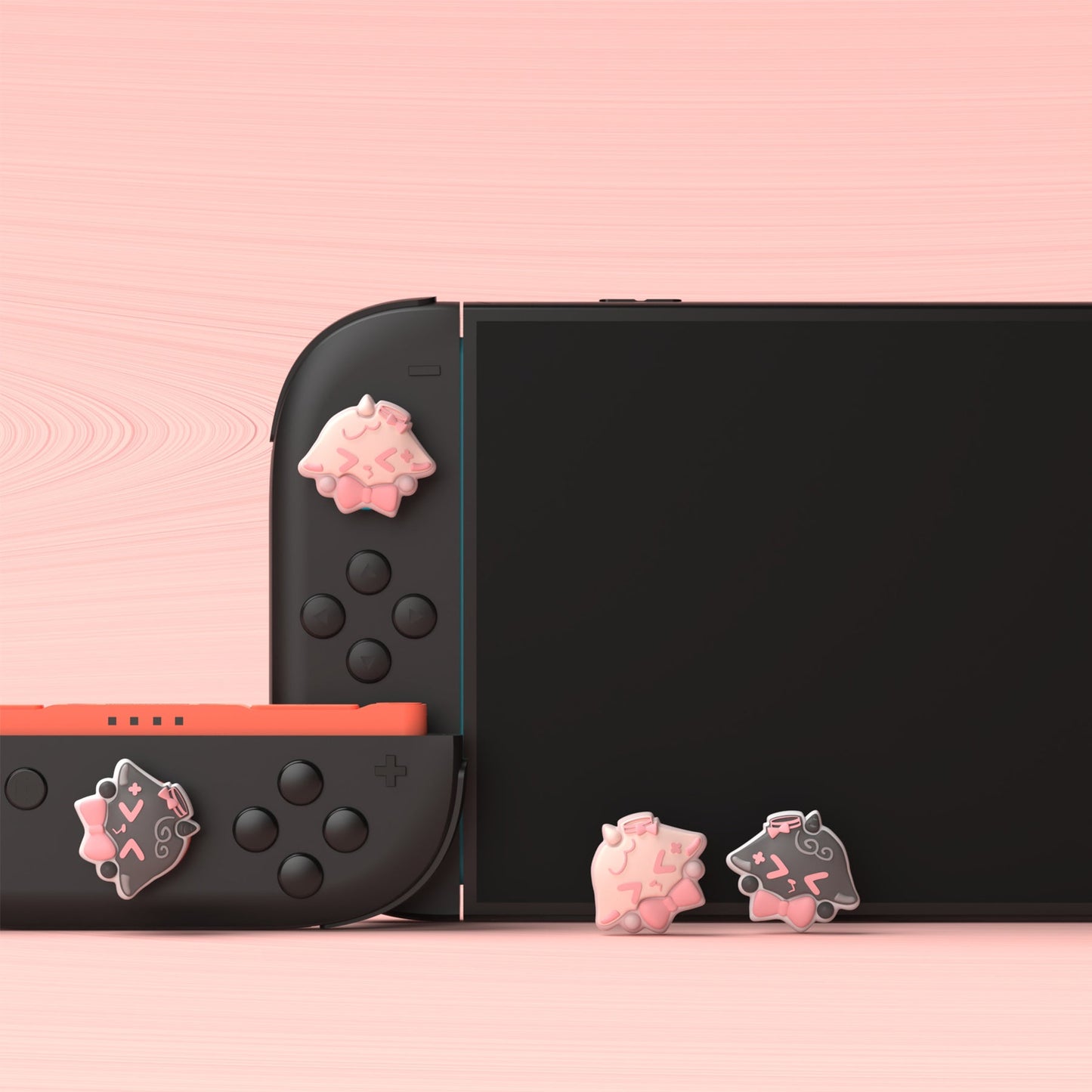 PlayVital 4 Pcs Cute Thumb Grip Caps for Nintendo Switch 2 - Needy Sheep PlayVital