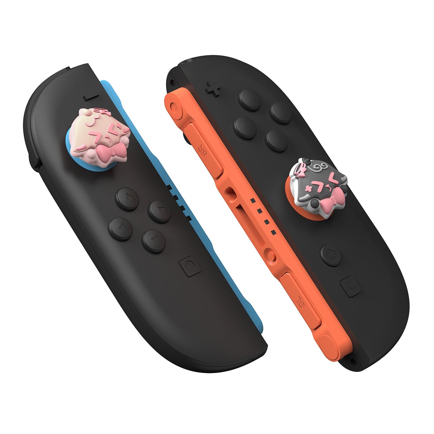 PlayVital 4 Pcs Cute Thumb Grip Caps for Nintendo Switch 2 - Needy Sheep PlayVital