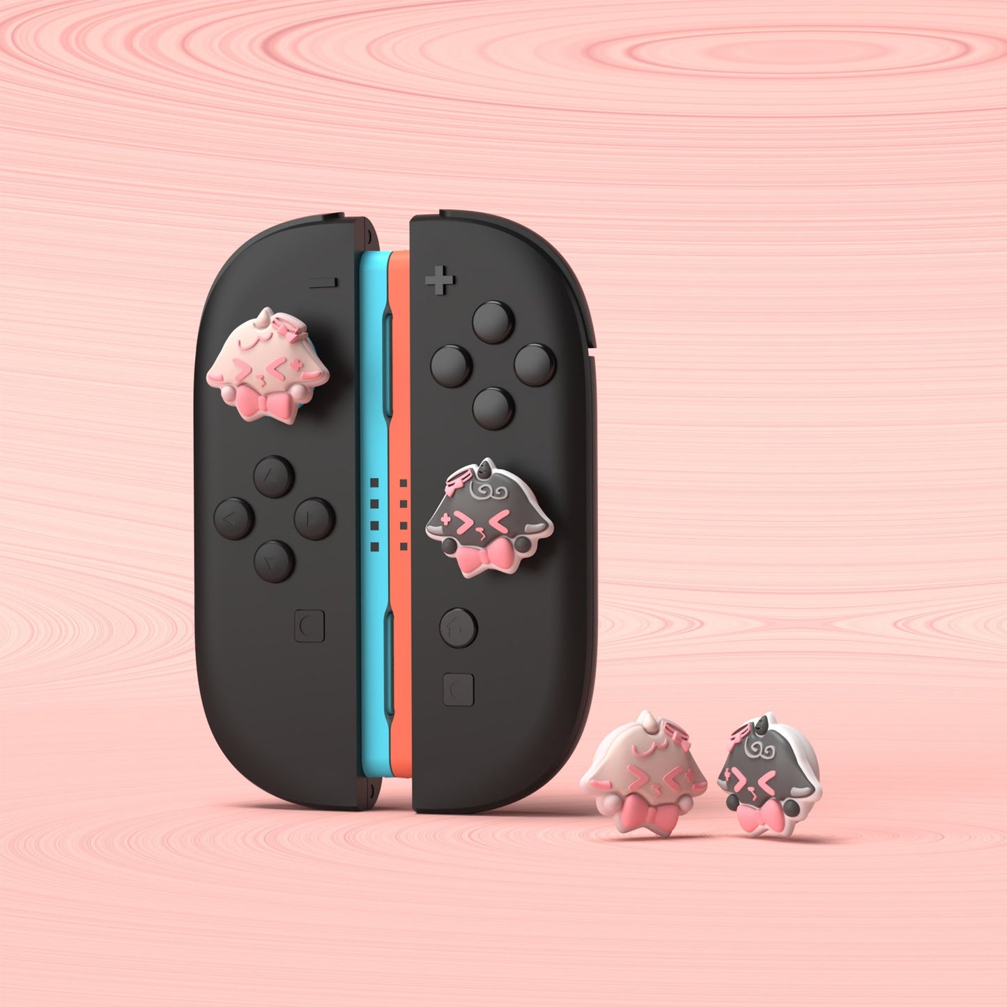 PlayVital 4 Pcs Cute Thumb Grip Caps for Nintendo Switch 2 - Needy Sheep PlayVital