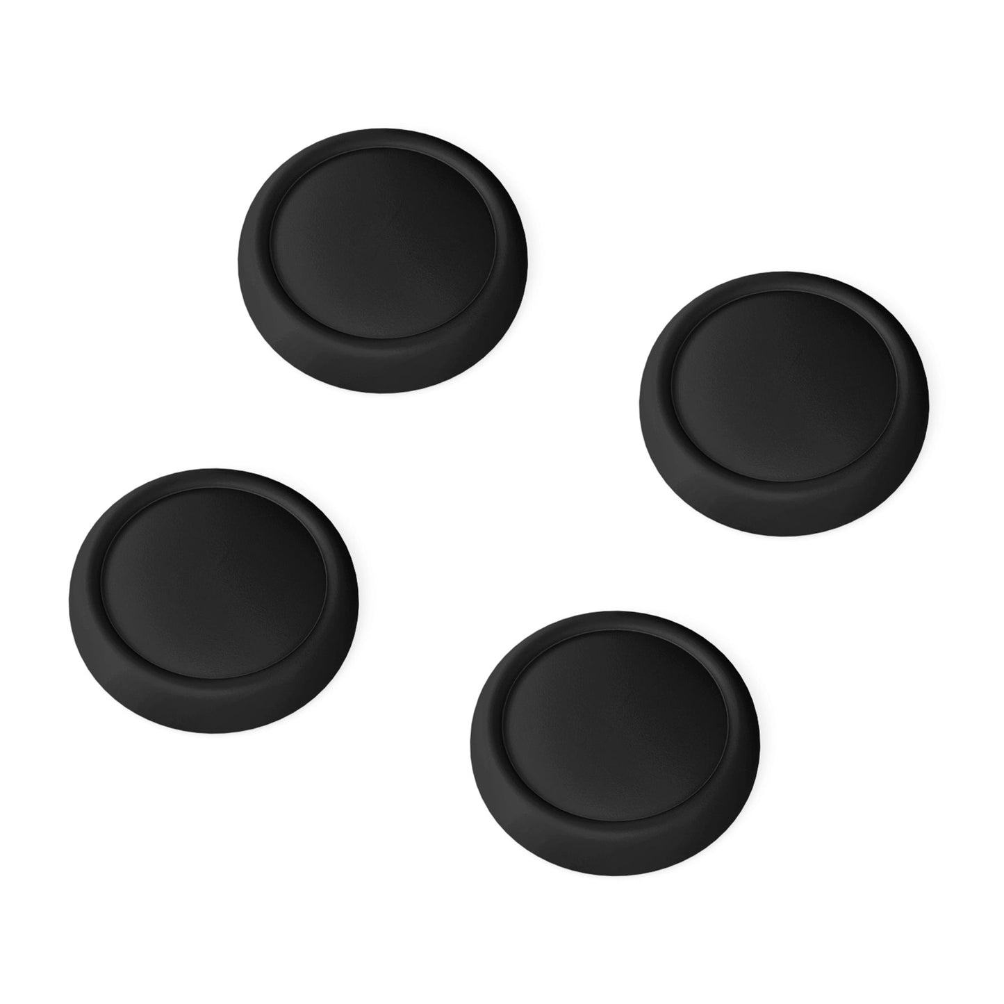 PlayVital 4Pcs Joystick Caps for Nintendo Switch 2, Silicone Thumbstick Grip Cover for Joycon 2 - Black PlayVital