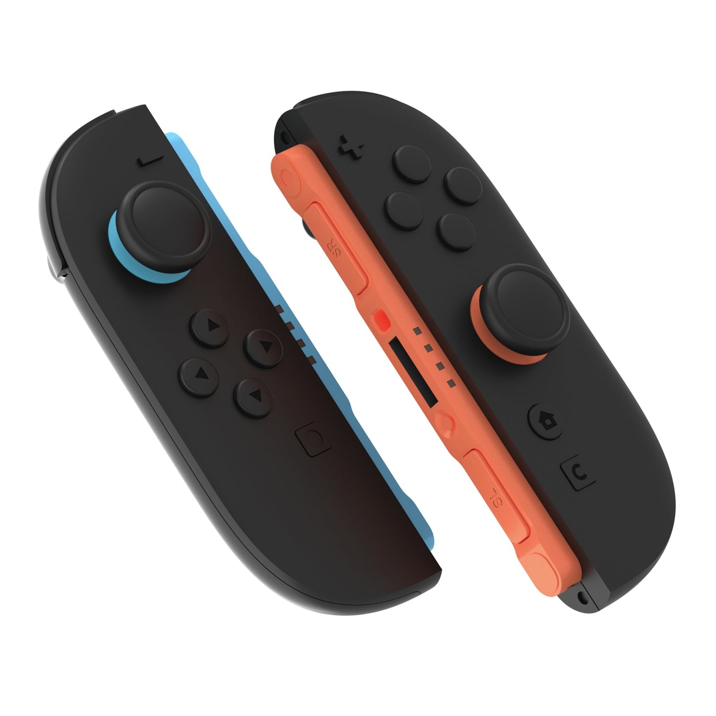 PlayVital 4Pcs Joystick Caps for Nintendo Switch 2, Silicone Thumbstick Grip Cover for Joycon 2 - Black PlayVital
