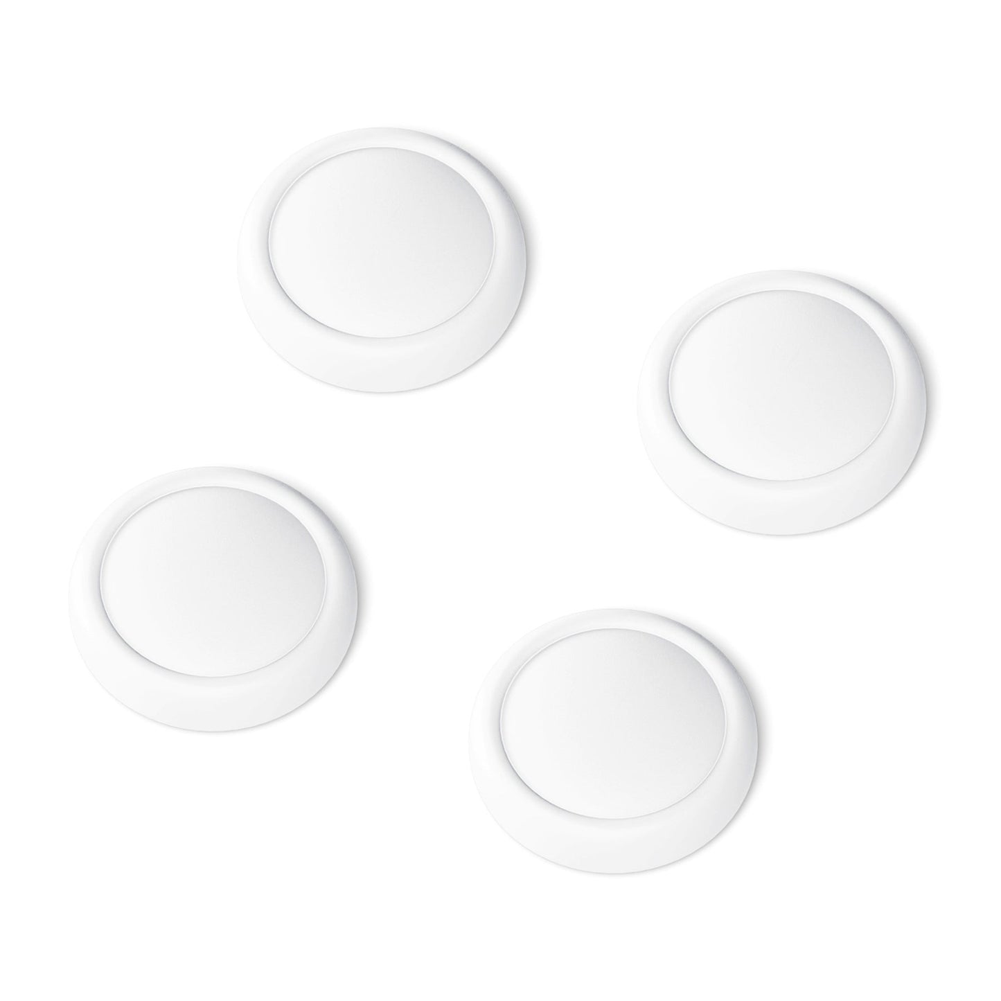 PlayVital 4Pcs Joystick Caps for Nintendo Switch 2, Silicone Thumbstick Grip Cover for Joycon 2 - White PlayVital