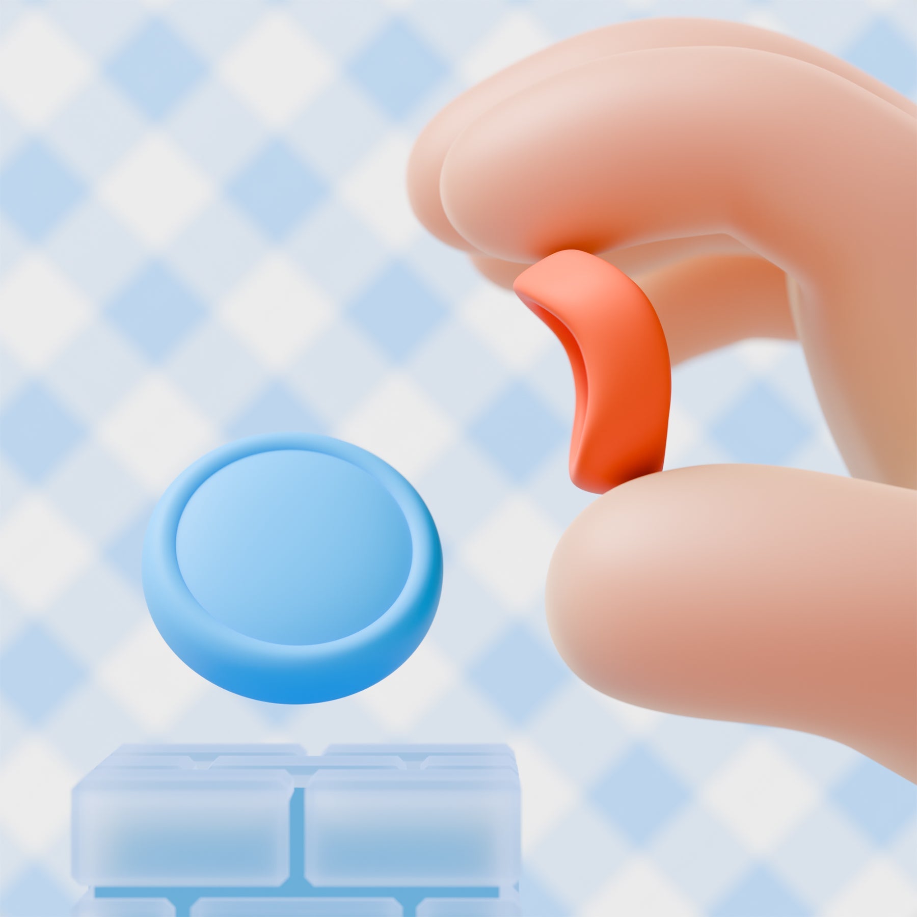 PlayVital 8Pcs Joystick Caps for Nintendo Switch 2, Silicone Thumbstick Grip Cover for Joycon 2 - Black & Gray & Blue & Orange PlayVital