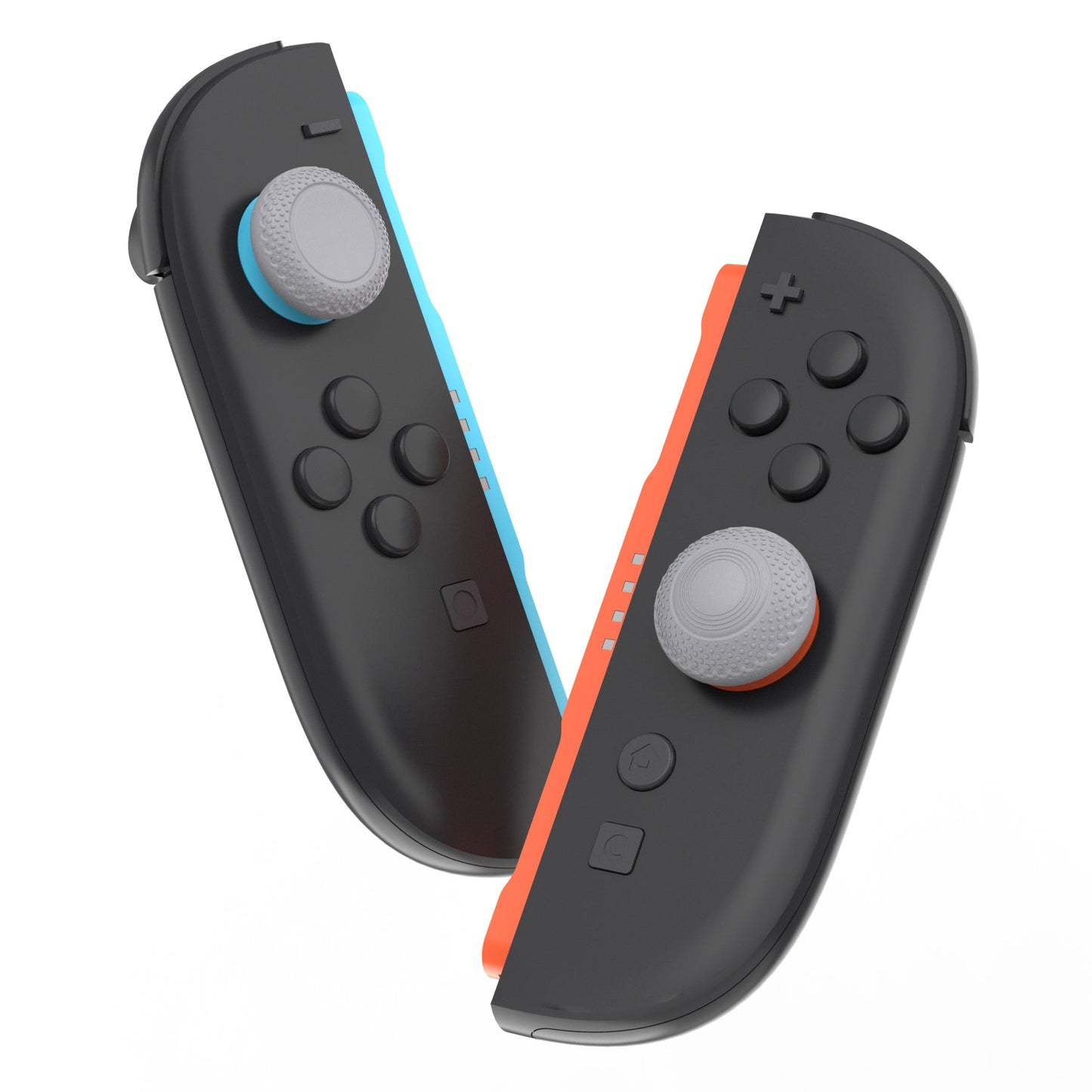 PlayVital 8 in 1 Pro Thumbs Grip Caps for Nintendo Switch 2, 8Pcs Ergonomic Anti-Slip Joystick Caps for Joycon 2 Grip - New Hope Gray PlayVital