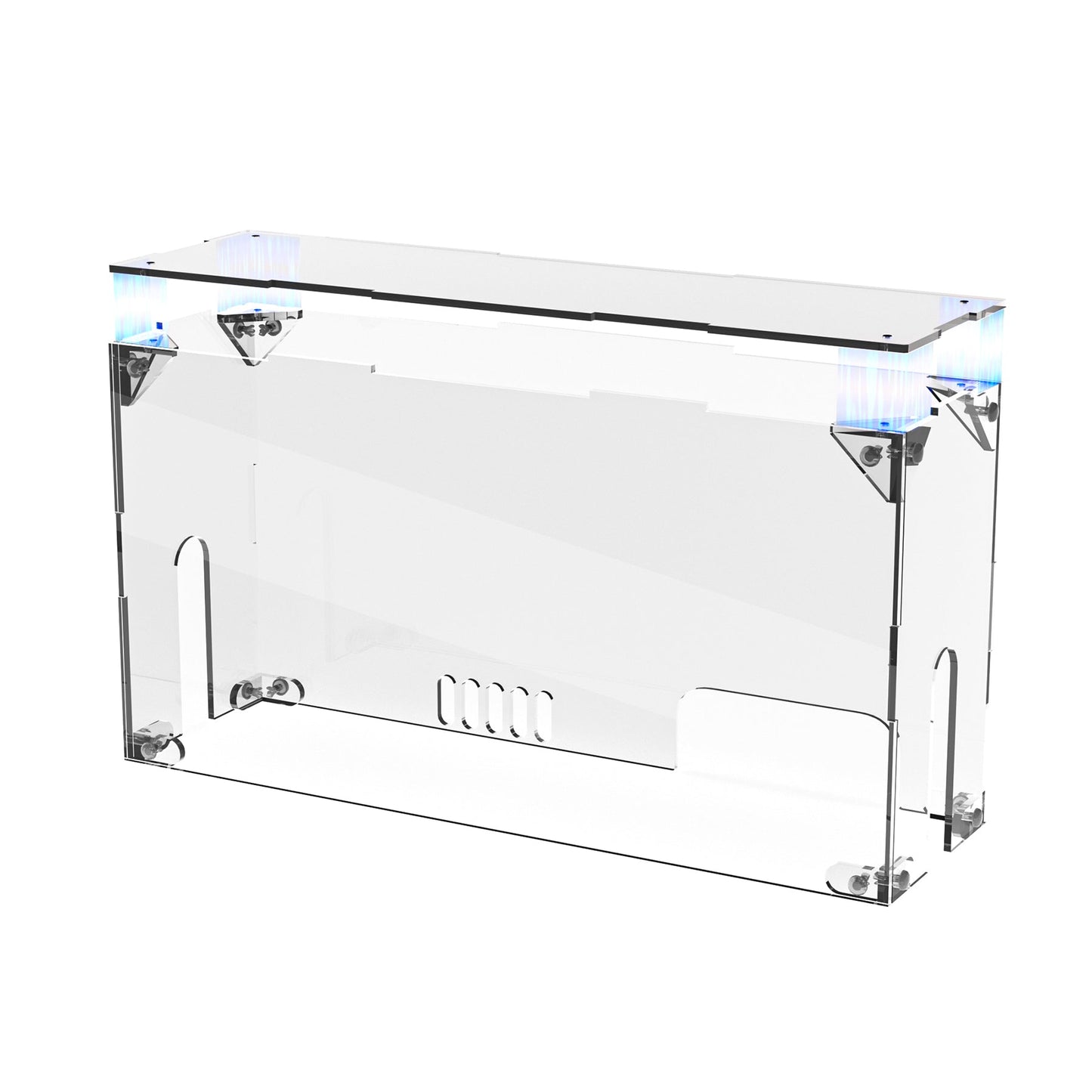 PlayVital Acrylic Dust Cover for Nintendo Switch 2 Console & Charging Dock Assemble Waterproof Protective Box Cover Sleeve for Nintendo Switch 2 (2025) - Transparent PlayVital