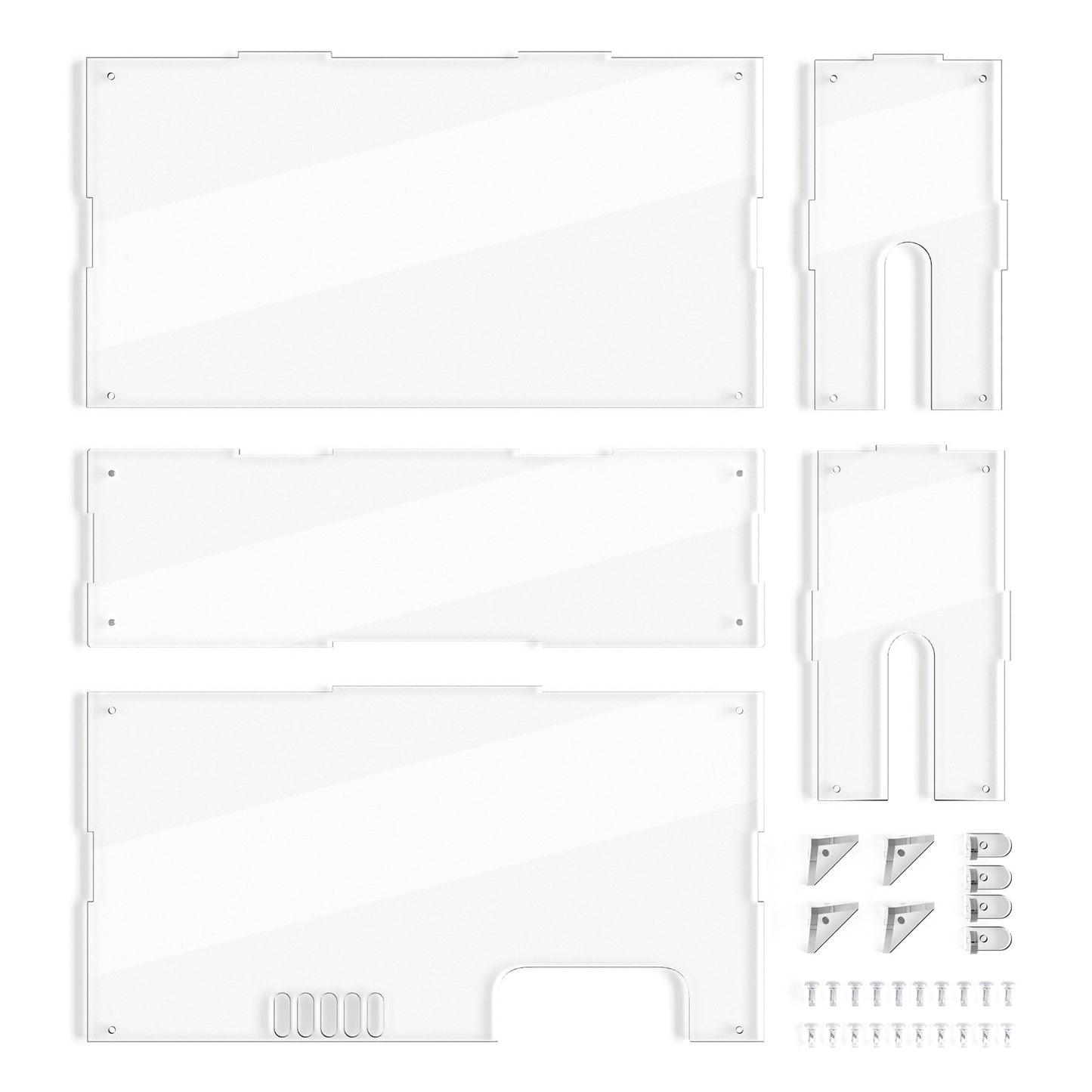 PlayVital Acrylic Dust Cover for Nintendo Switch 2 Console & Charging Dock Assemble Waterproof Protective Box Cover Sleeve for Nintendo Switch 2 (2025) - Transparent PlayVital