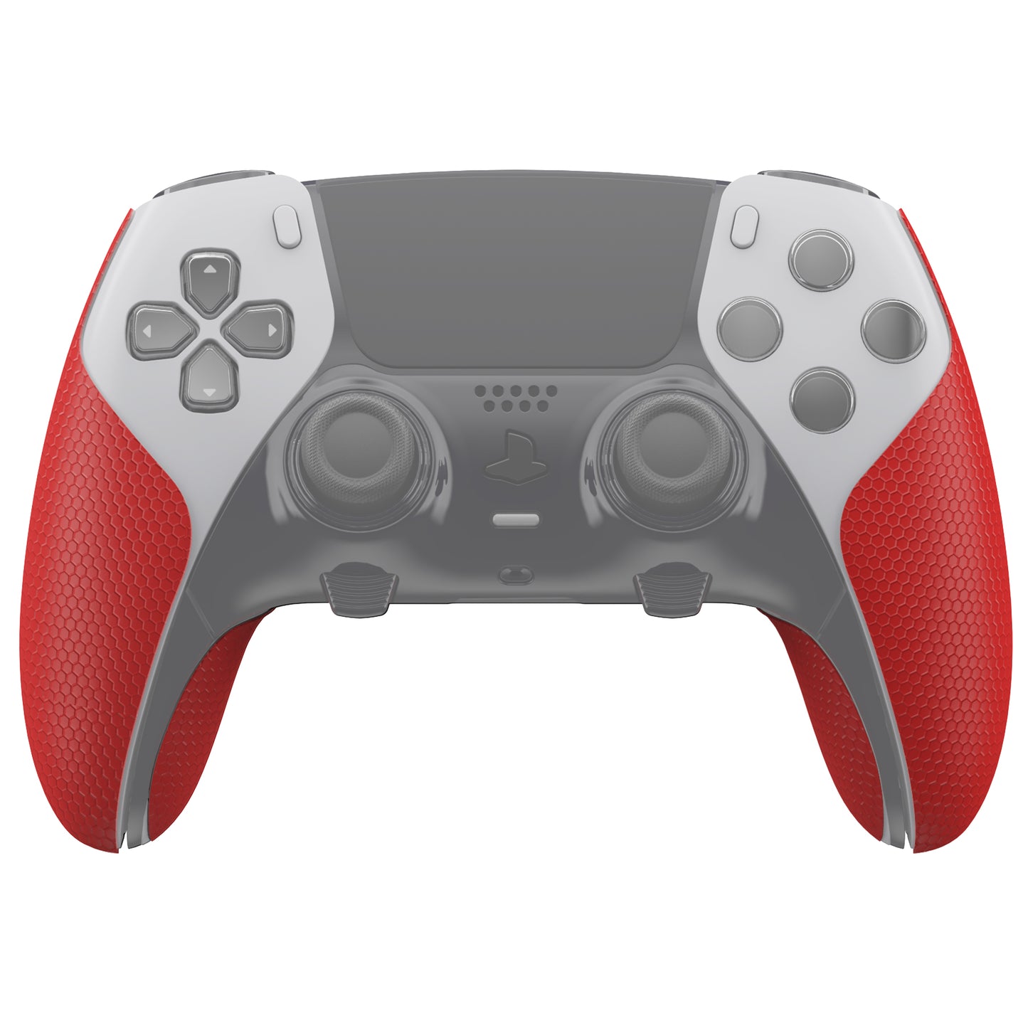 PlayVital Professional Textured Anti-Skid Sweat-Absorbent Controller Grip for PS5 Edge Wireless Controller - Red