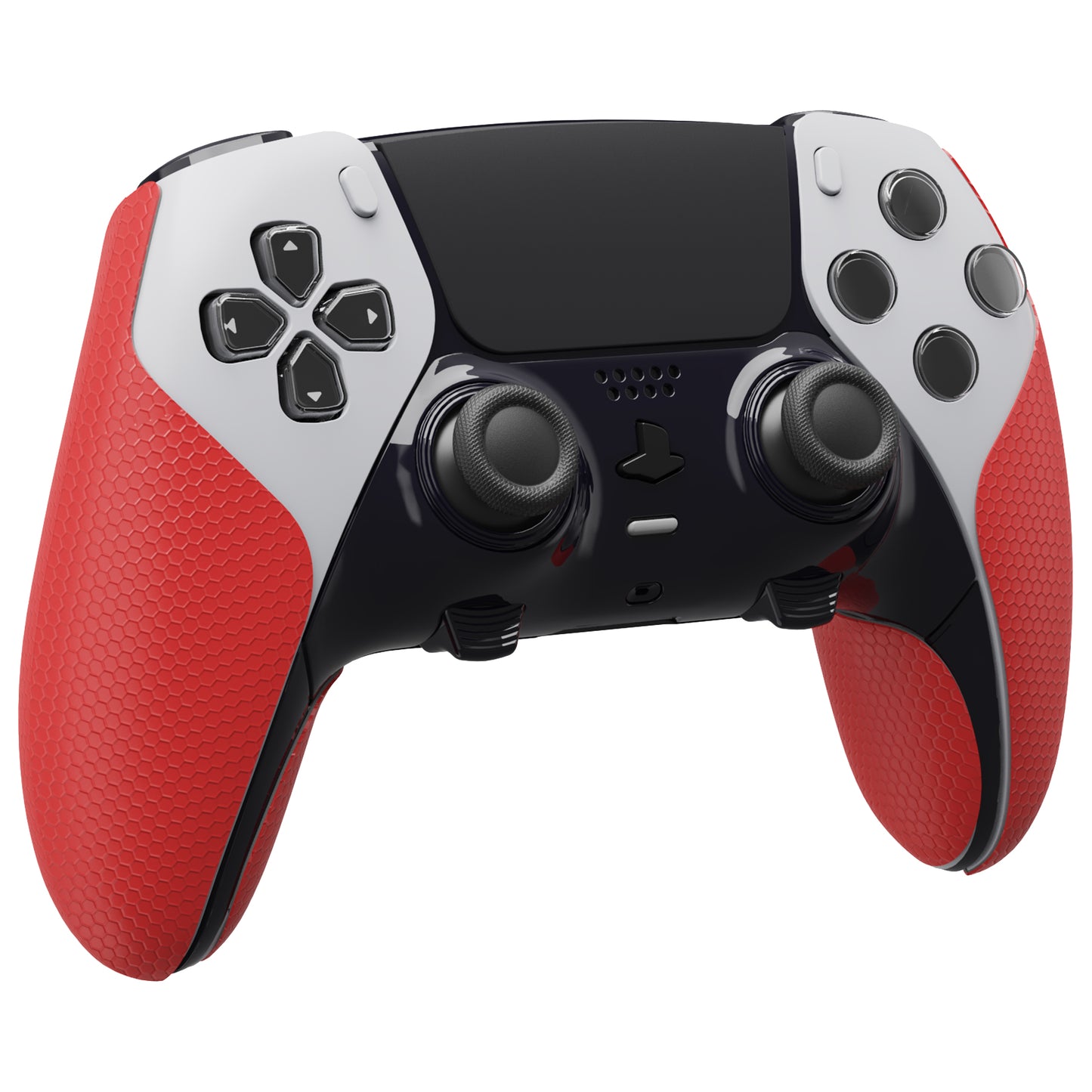 PlayVital Professional Textured Anti-Skid Sweat-Absorbent Controller Grip for PS5 Edge Wireless Controller - Red
