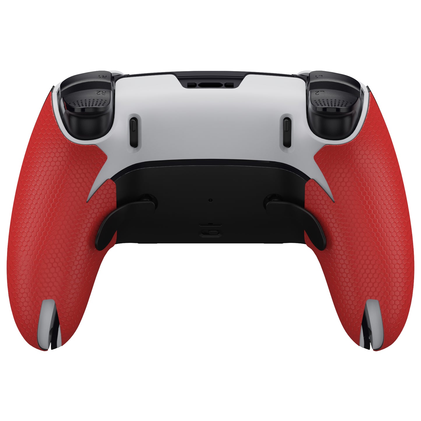 PlayVital Professional Textured Anti-Skid Sweat-Absorbent Controller Grip for PS5 Edge Wireless Controller - Red