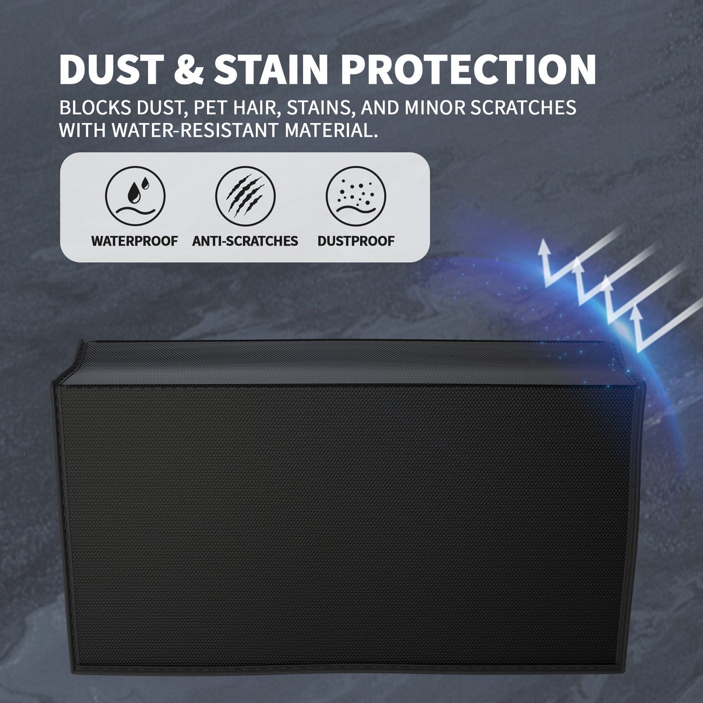 PlayVital Anti Scratch Nylon Dust Cover for Nintendo Switch 2 Charging Dock - Black PlayVital