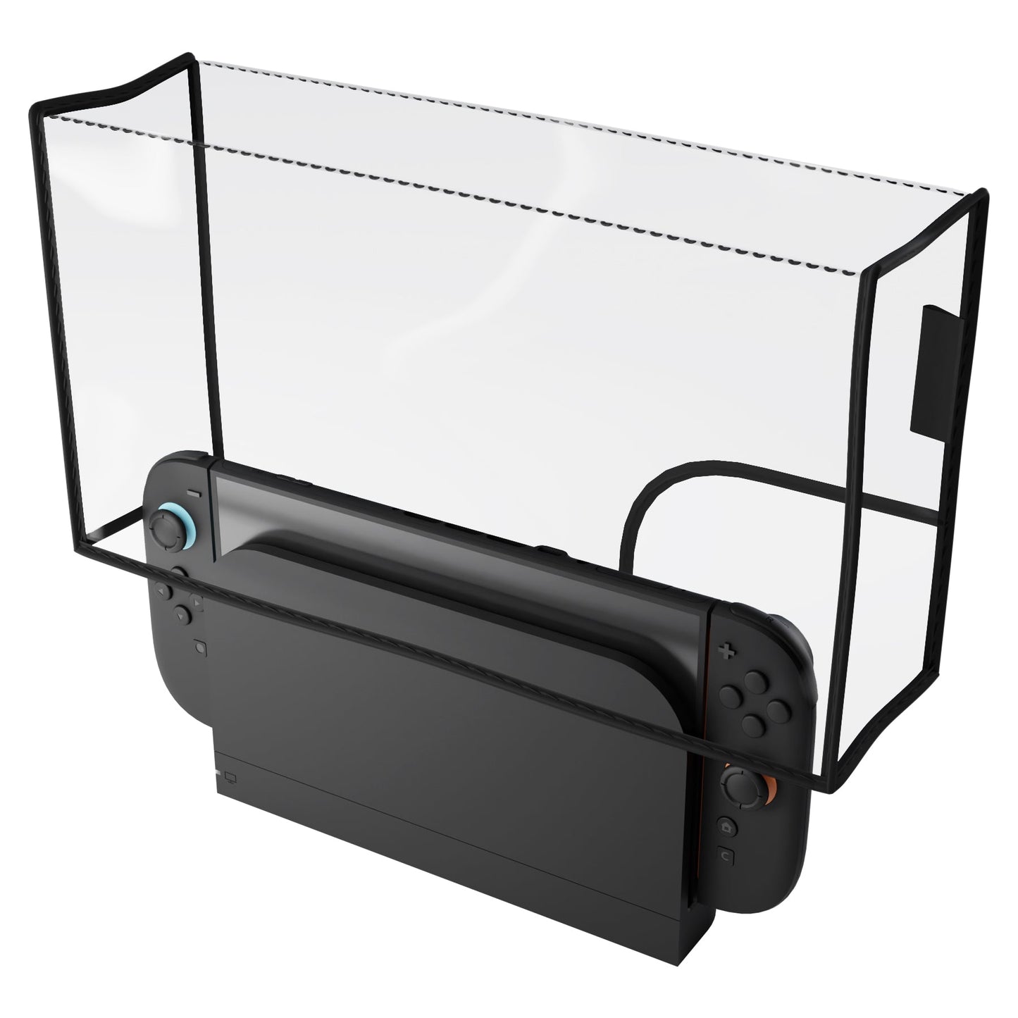 PlayVital Anti Scratch Waterproof Nylon Dust Cover for Nintendo Switch 2 Charging Dock - Transparent PlayVital