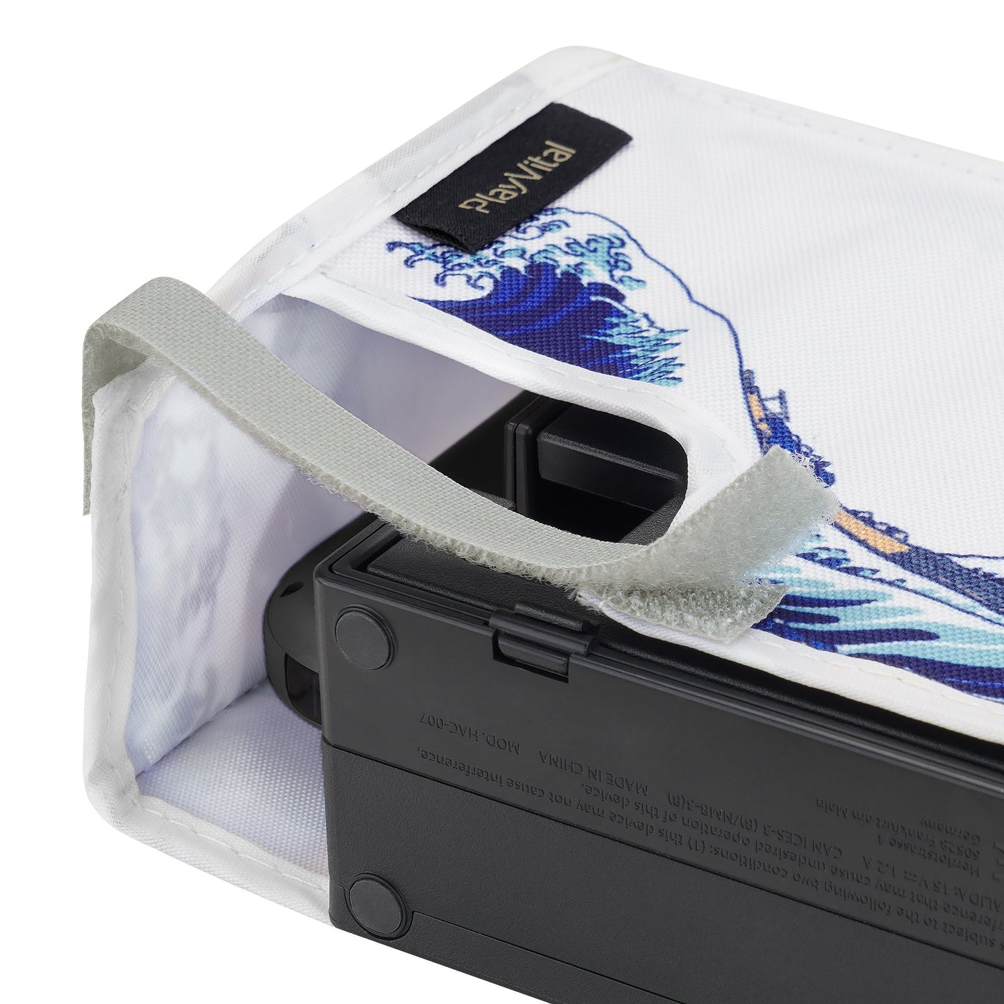 PlayVital Anti Scratch Waterproof Nylon Dust Cover for Nintendo Switch & Switch OLED Charging Dock - The Great Wave PlayVital
