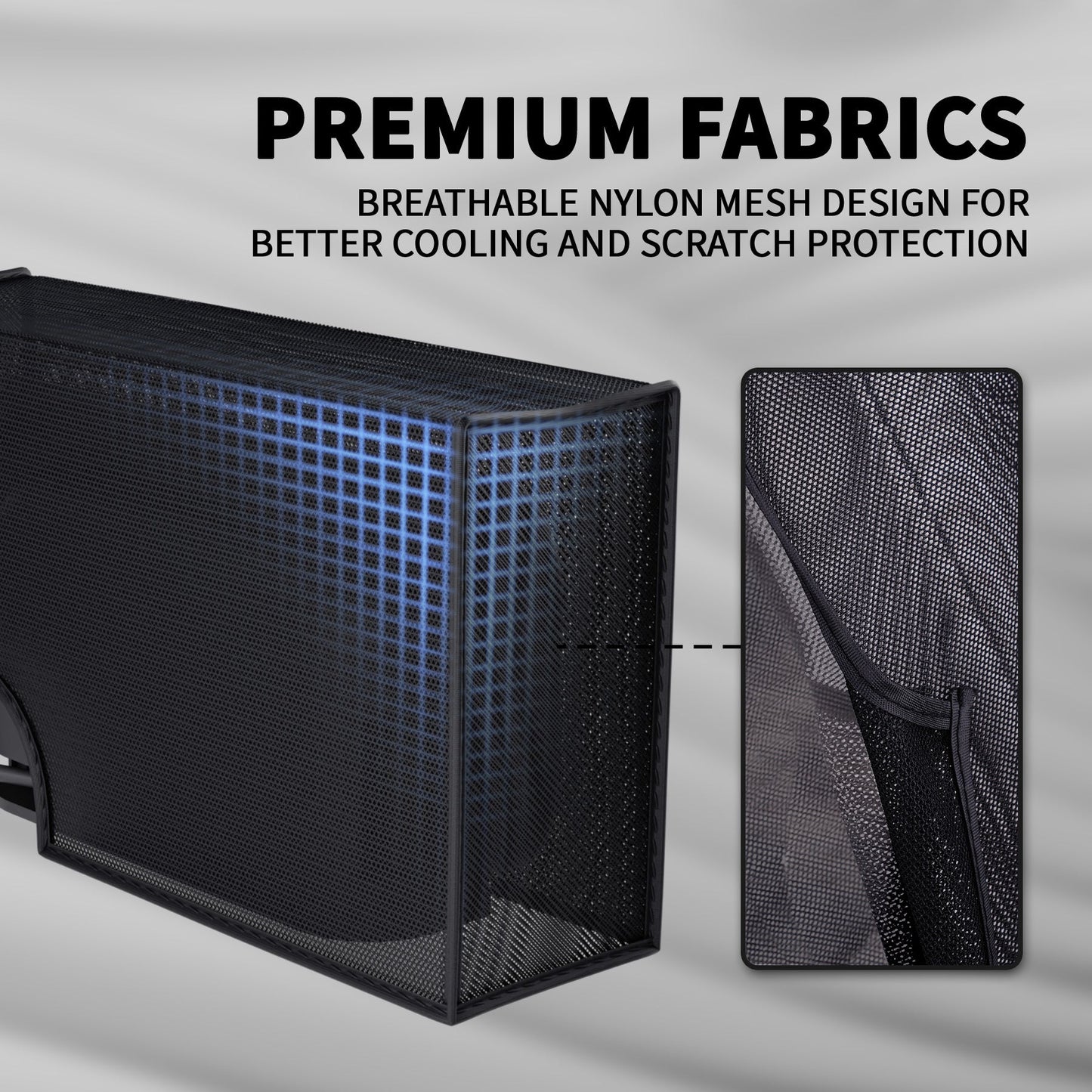 PlayVital Breathable Dust Cover for Nintendo Switch 2 Charging Dock, Anti-Scratch Nylon Dust Guard Waterproof Cover Sleeve for Nintendo Switch 2 (2025) Console - Black PlayVital