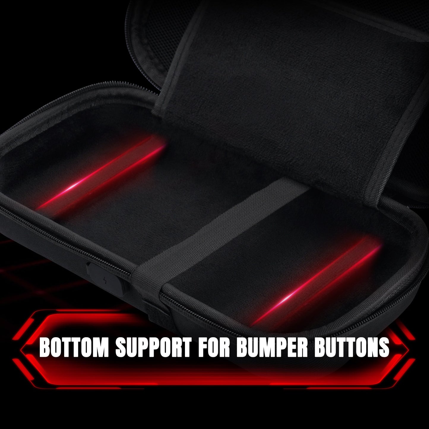 PlayVital Carrying Case for Nintendo Switch 2 with Silicone Charging Port, Shockproof Protective Hard Shell with 10 Game Card Slots for Switch 2 Accessories Storage - Black PlayVital