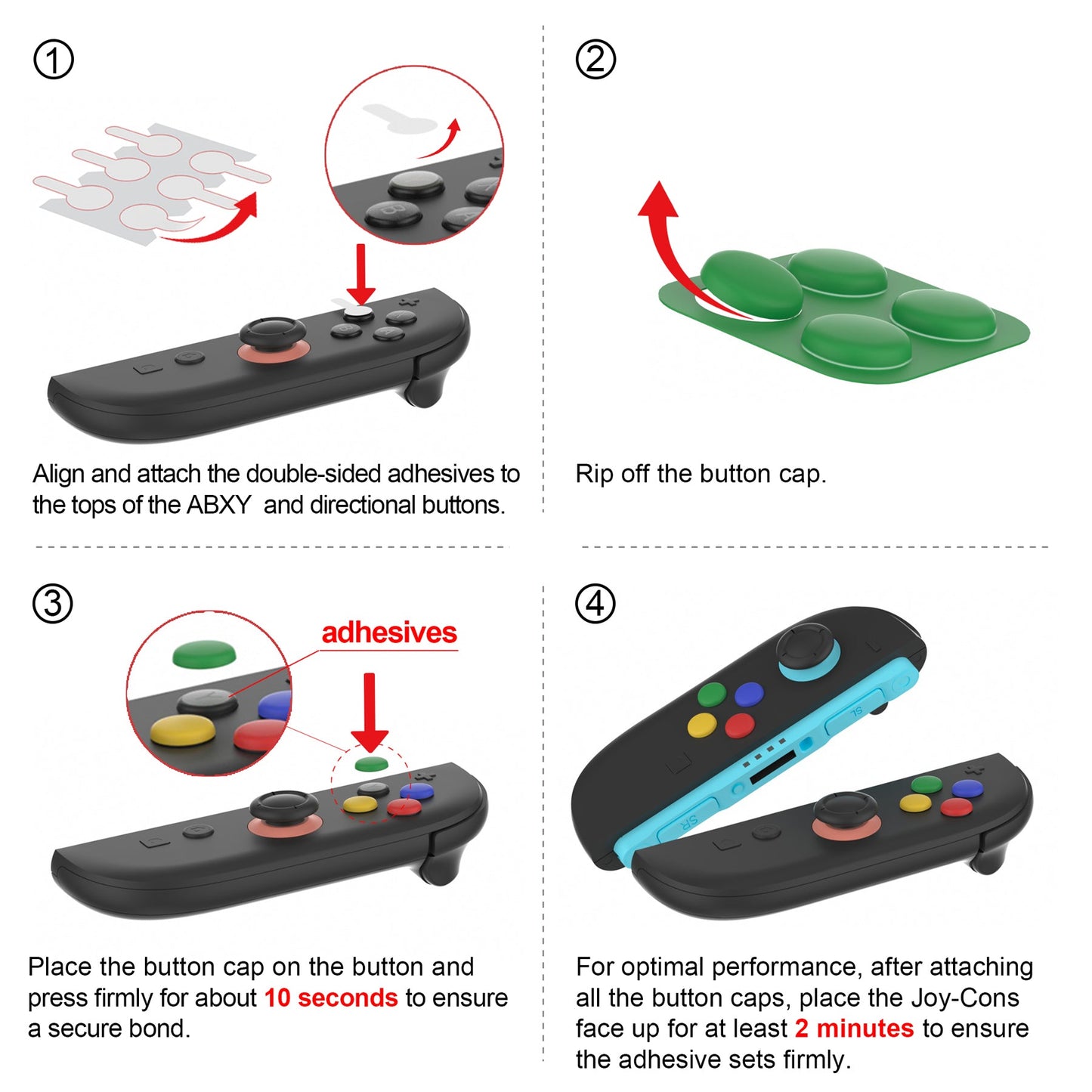 PlayVital Clear Series Hard Shell Protective Case with Foldable Stand & Thumb Grips for Nintendo Switch 2 - Transparent PlayVital