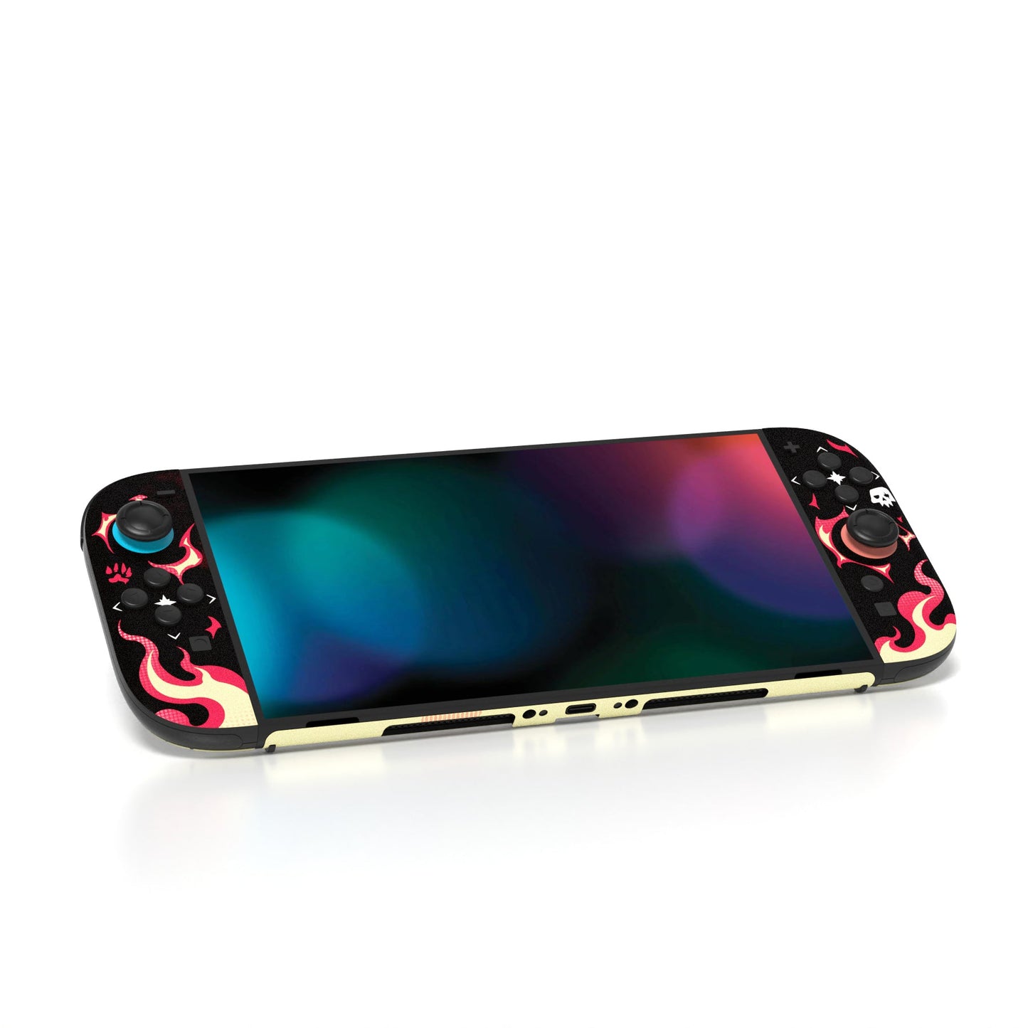 PlayVital Custom Full Set Protective Skin Decal for Nintendo Switch 2 (2025) Console & Joycon - Infernal Hounds PlayVital