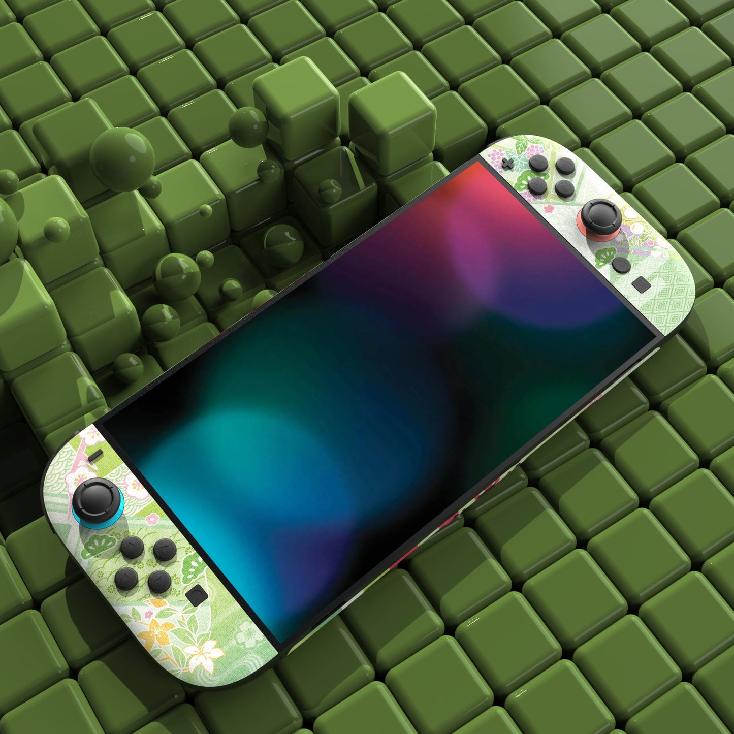 PlayVital Custom Full Set Protective Skin Decal for Nintendo Switch 2 (2025) Console & Joycon - Wishing Shrine PlayVital