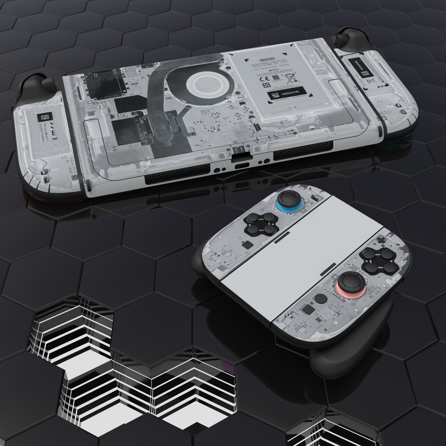 PlayVital Custom Full Set Protective Skin Decal for Nintendo Switch 2 (2025) Console & Joycon - X Tear Down PlayVital