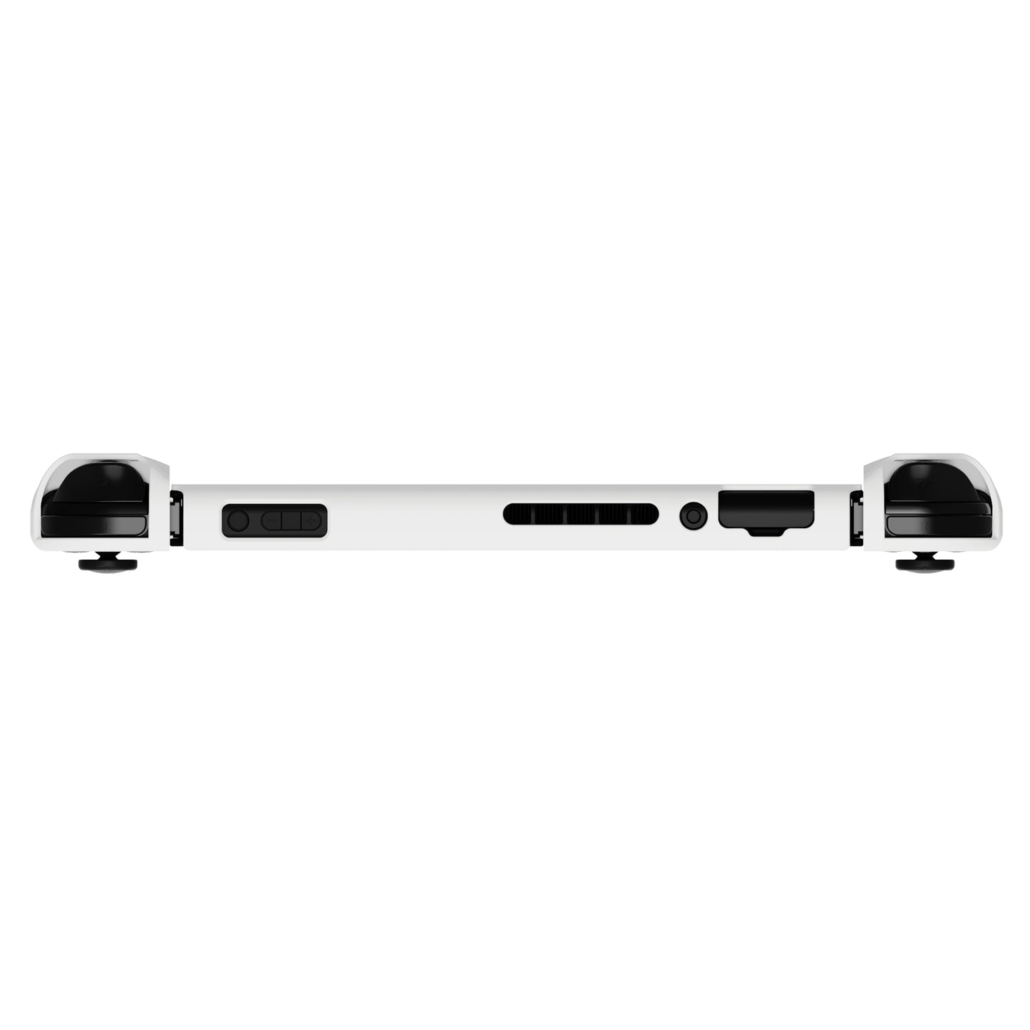 PlayVital Customized Dockable Hard Shell Protective Case for Nintendo Switch Console - White PlayVital