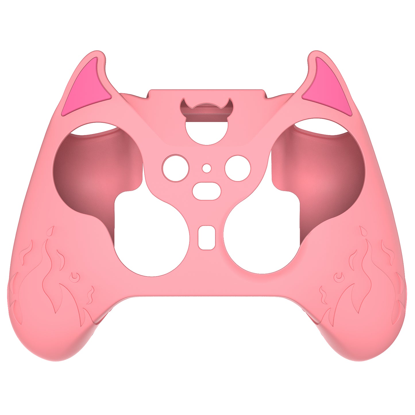 PlayVital Cute Demon Silicone Case Cover with Thumb Grips Caps for Xbox Elite Series 2 Controller & Xbox Elite Series 2 Core Controller - Black - UQNE2P005 PlayVital