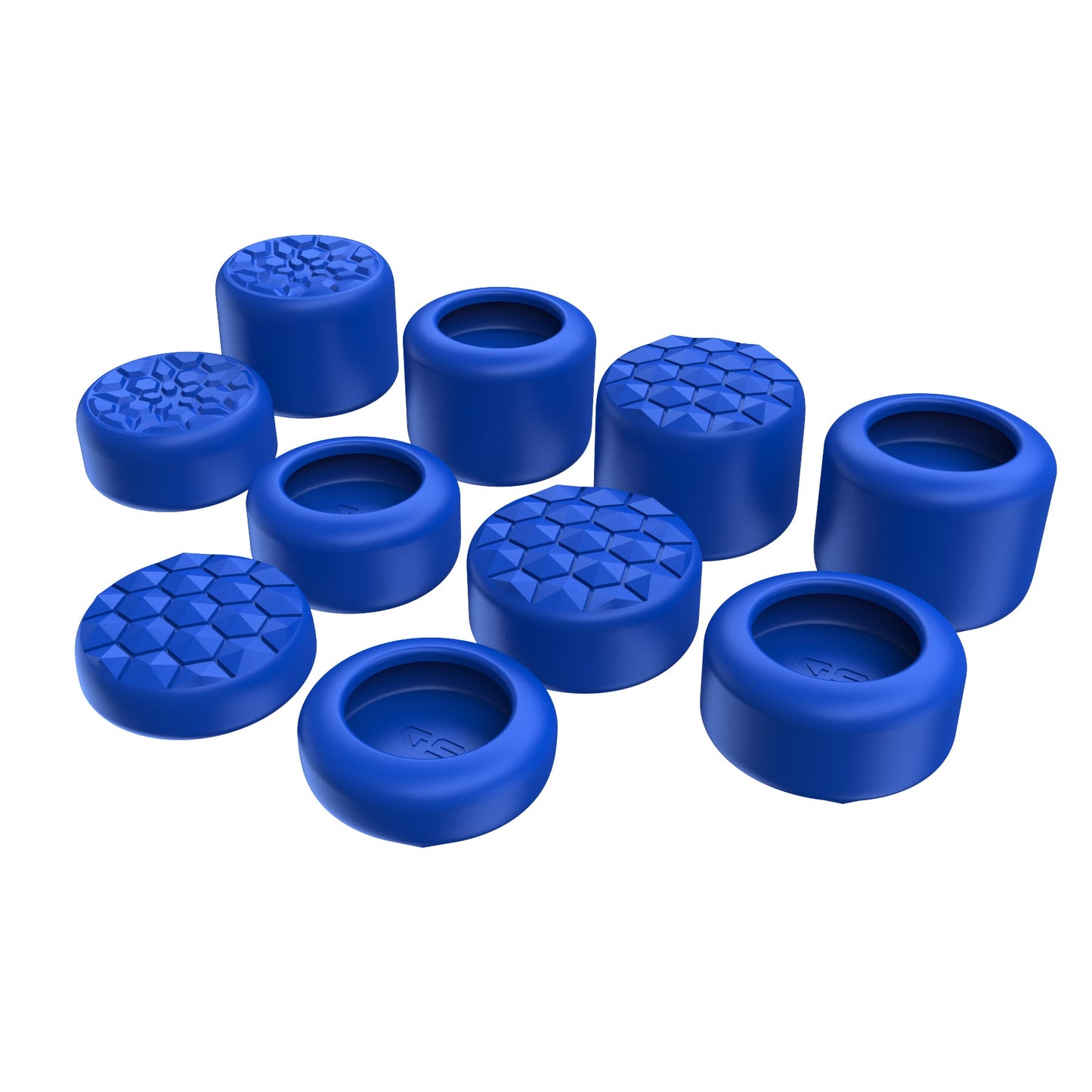 PlayVital Diamond Grain & Crack Bomb Design Ergonomic Stick Caps Thumb Grips for Steam Deck LCD & OLED, for PS Portal Remote Player - Blue PlayVital