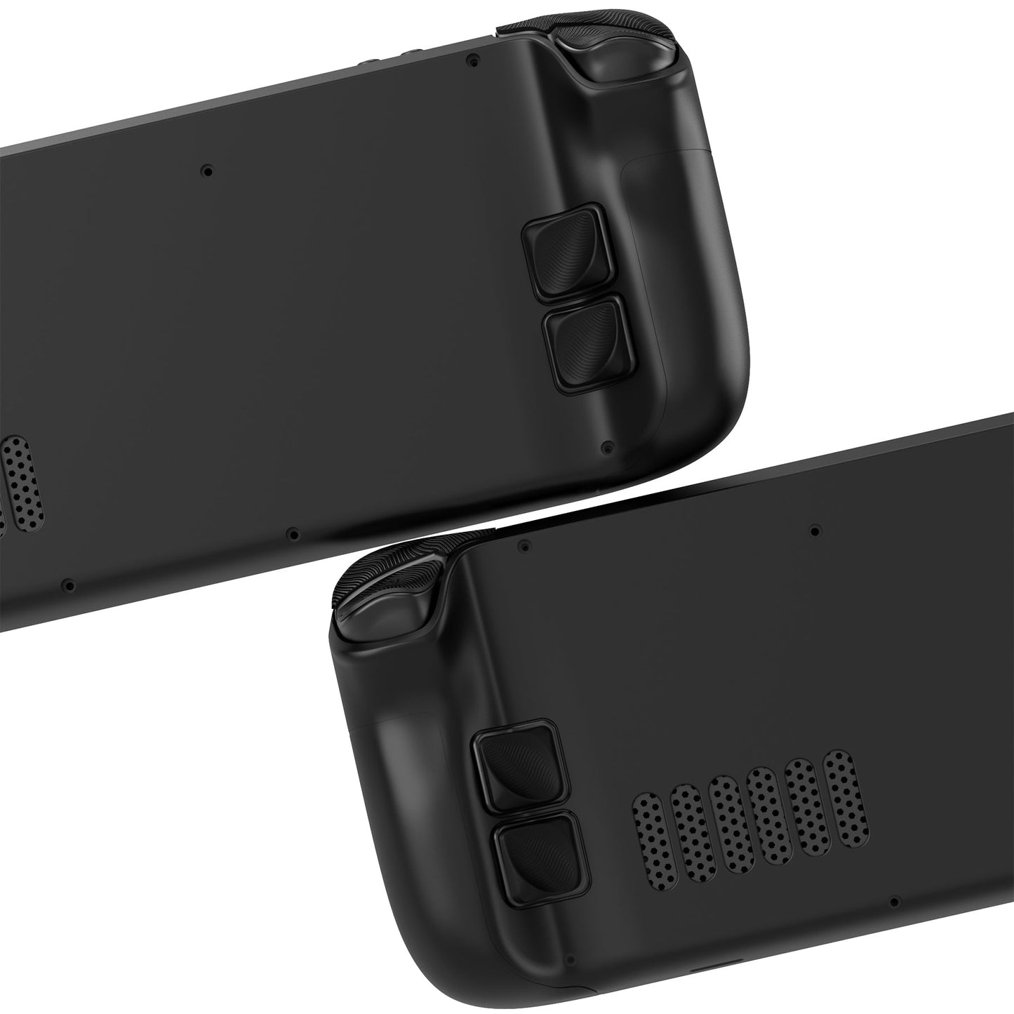 PlayVital Ergonomic Grip Back Button Enhancement Kit for Steam Deck LCD, Anti-Slip Silicone Trigger Grips for Steam Deck OLED – Black PlayVital