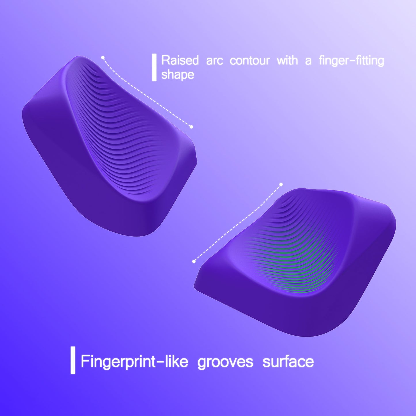 PlayVital Ergonomic Grip Back Button Enhancement Kit for Steam Deck LCD, Anti-Slip Silicone Trigger Grips for Steam Deck OLED – Purple PlayVital