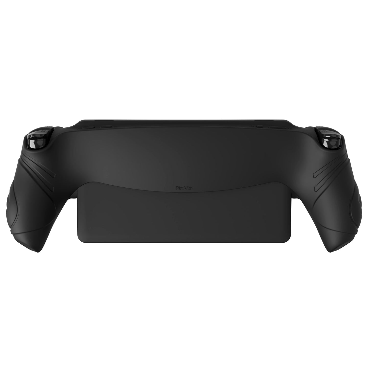 PlayVital Guardian Edition Silicone Protective Case with Thumb Grips for PS Portal Remote Player, Shockproof, Anti-Slip Grip Design for PS Portal Cover - Black PlayVital