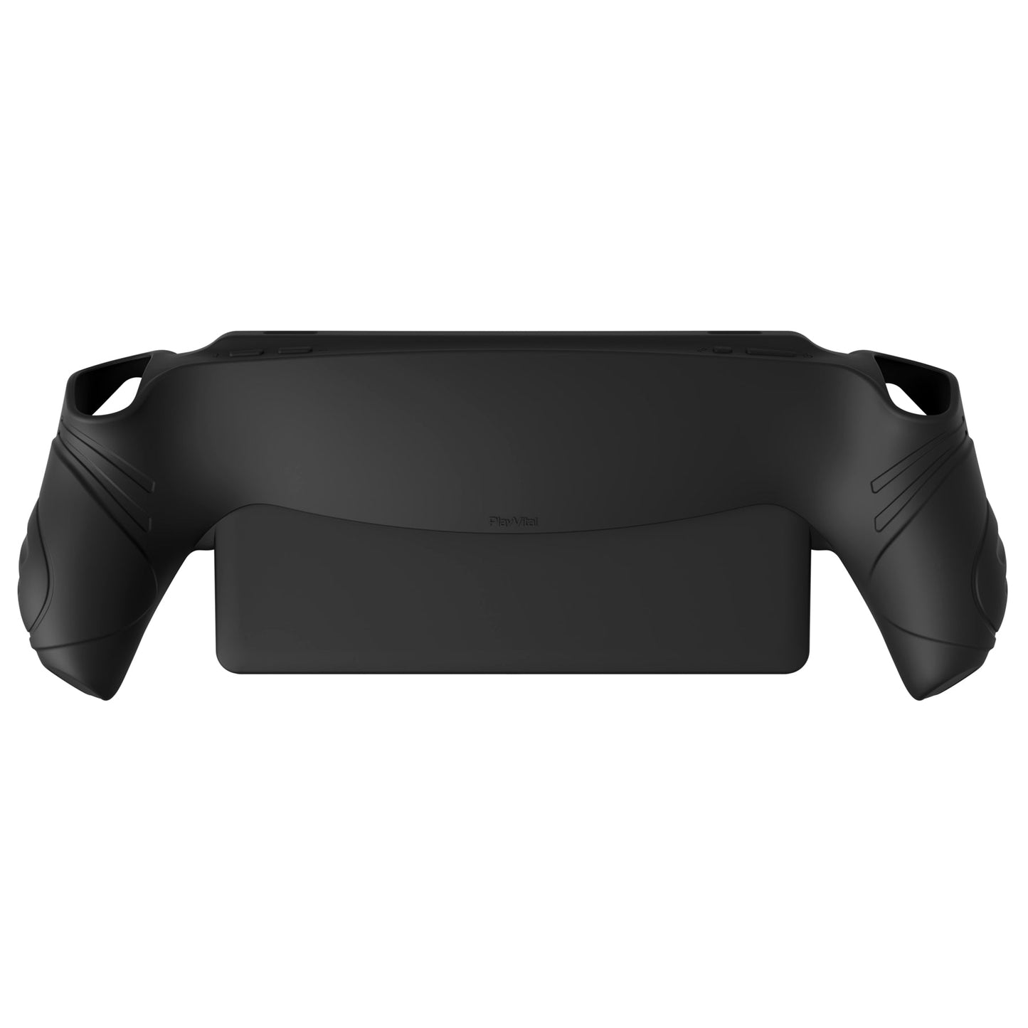 PlayVital Guardian Edition Silicone Protective Case with Thumb Grips for PS Portal Remote Player, Shockproof, Anti-Slip Grip Design for PS Portal Cover - Black PlayVital