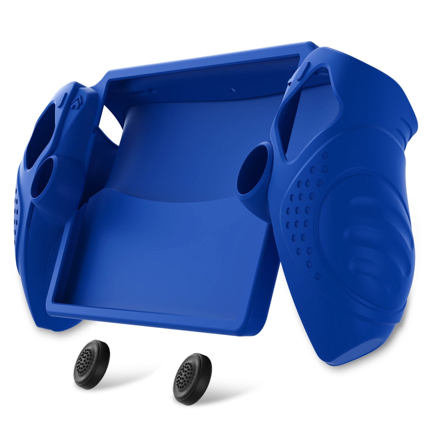 PlayVital Guardian Edition Silicone Protective Case with Thumb Grips for PS Portal Remote Player, Shockproof, Anti-Slip Grip Design for PS Portal Cover - Blue PlayVital
