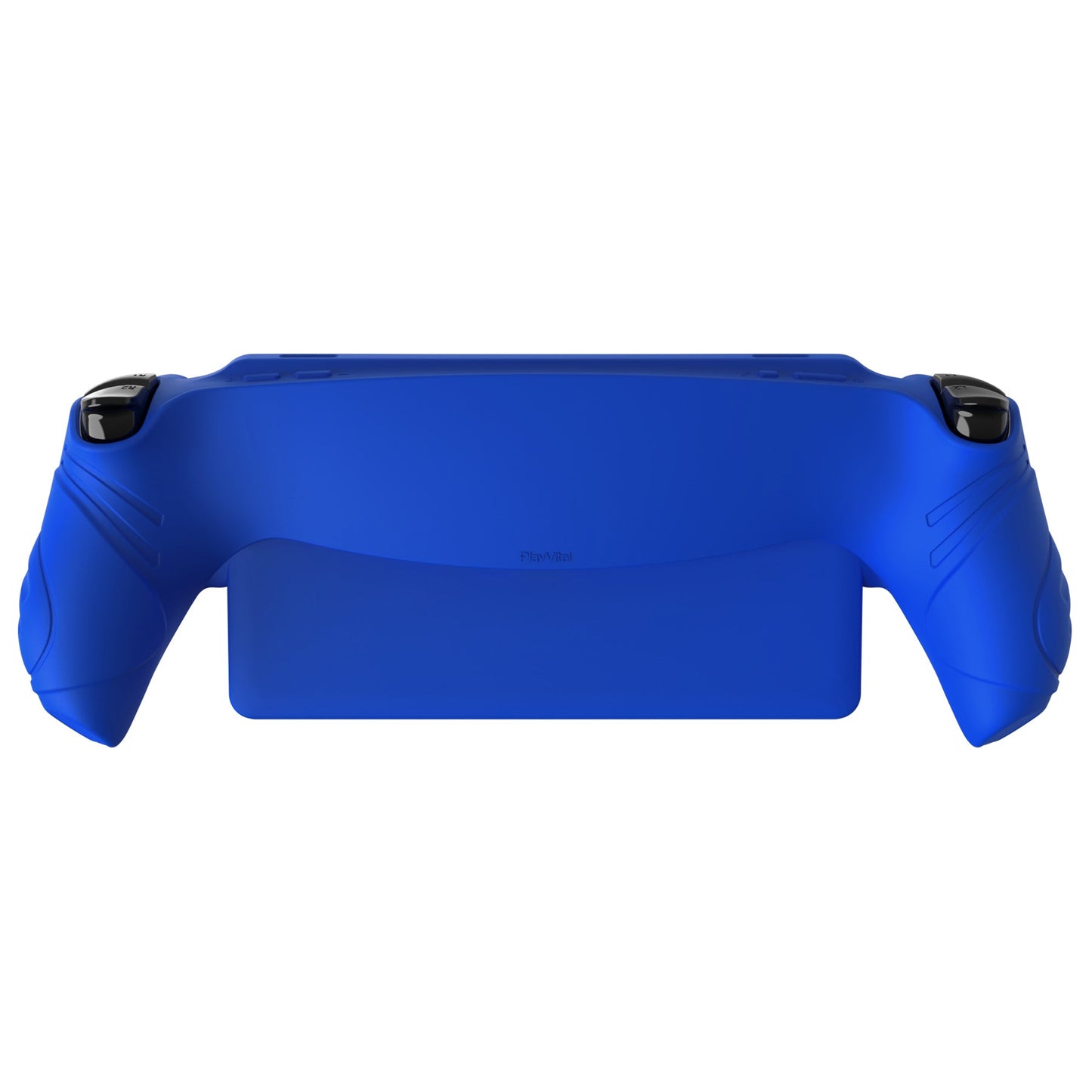 PlayVital Guardian Edition Silicone Protective Case with Thumb Grips for PS Portal Remote Player, Shockproof, Anti-Slip Grip Design for PS Portal Cover - Blue PlayVital