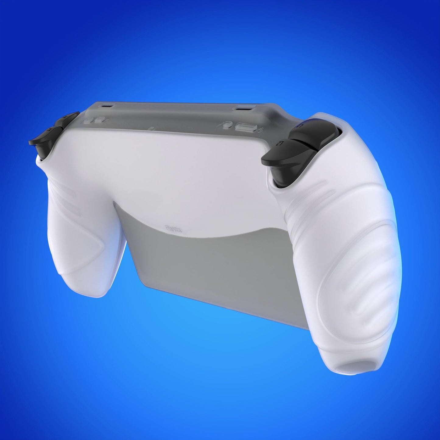 PlayVital Guardian Edition Silicone Protective Case with Thumb Grips for PS Portal Remote Player, Shockproof, Anti-Slip Grip Design for PS Portal Cover - Clear White PlayVital