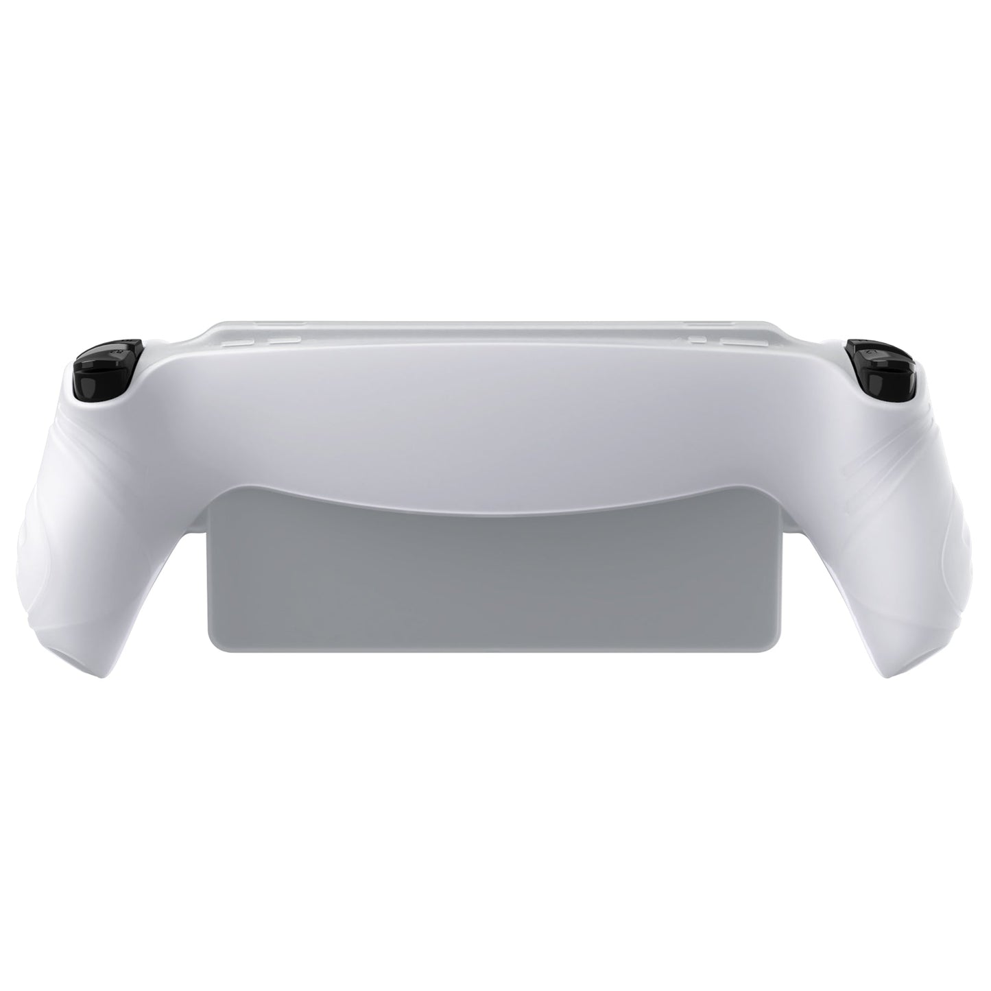 PlayVital Guardian Edition Silicone Protective Case with Thumb Grips for PS Portal Remote Player, Shockproof, Anti-Slip Grip Design for PS Portal Cover - Clear White PlayVital