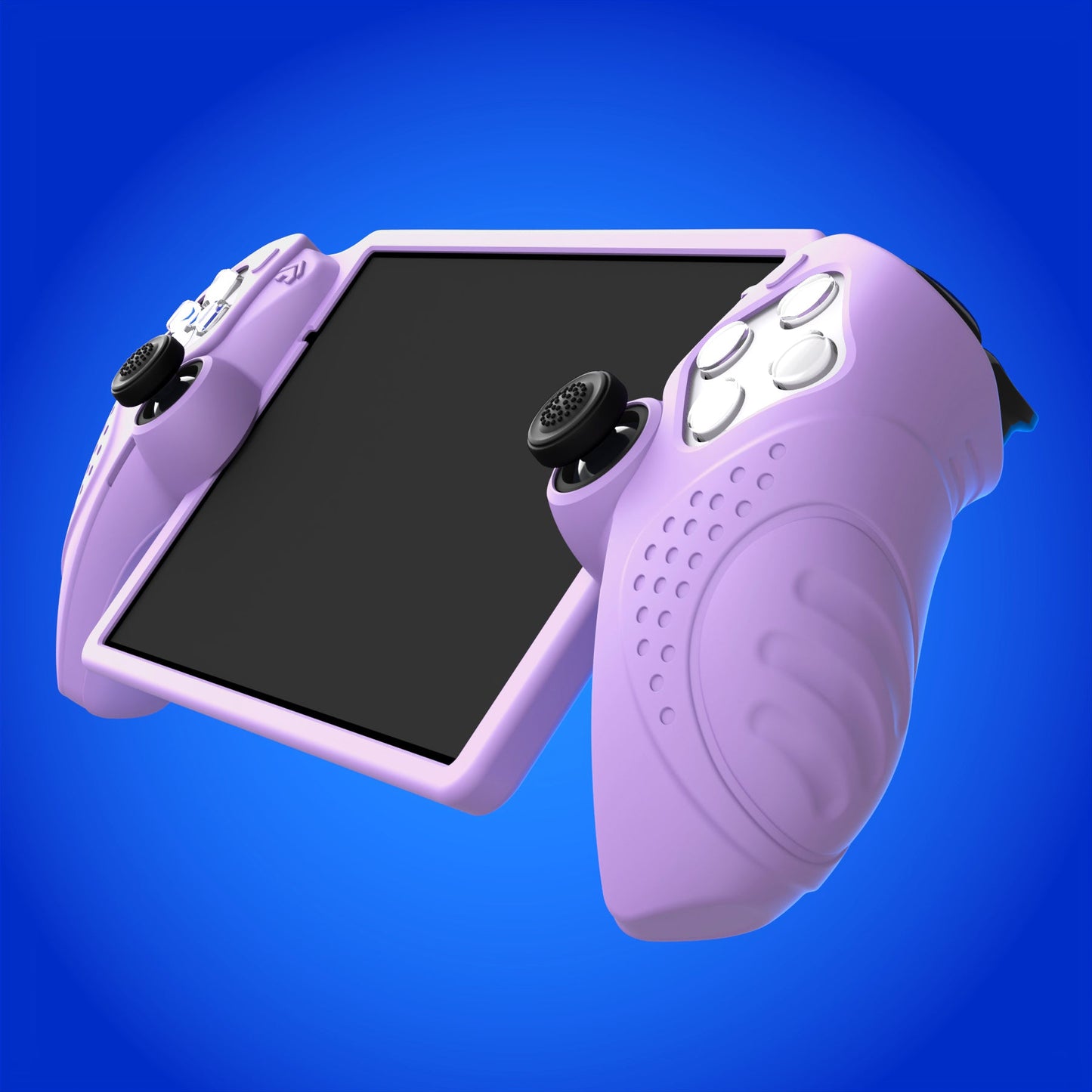 PlayVital Guardian Edition Silicone Protective Case with Thumb Grips for PS Portal Remote Player, Shockproof, Anti-Slip Grip Design for PS Portal Cover - Mauve Purple PlayVital