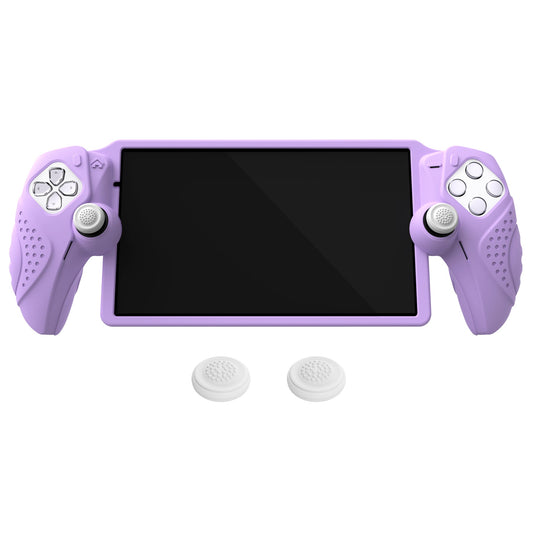 PlayVital Guardian Edition Silicone Protective Case with Thumb Grips for PS Portal Remote Player, Shockproof, Anti-Slip Grip Design for PS Portal Cover - Mauve Purple PlayVital