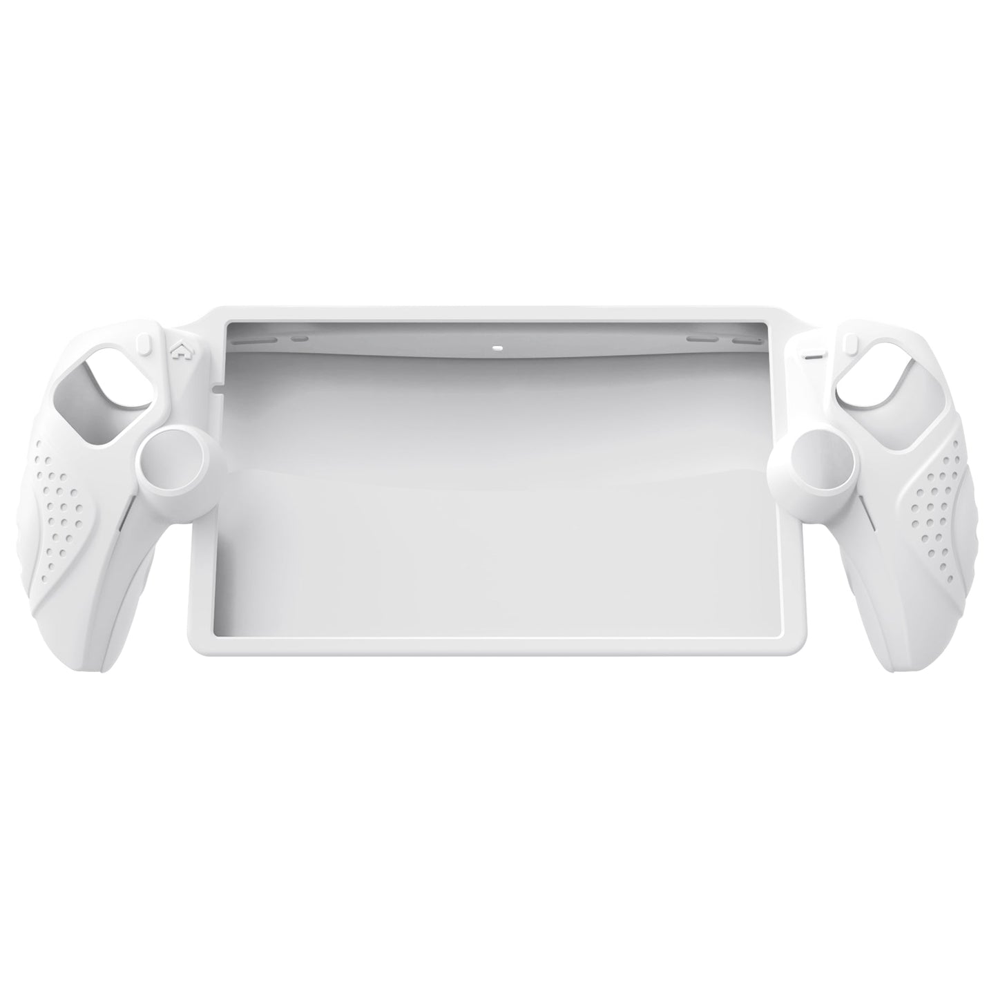 PlayVital Guardian Edition Silicone Protective Case with Thumb Grips for PS Portal Remote Player, Shockproof, Anti-Slip Grip Design for PS Portal Cover - White PlayVital